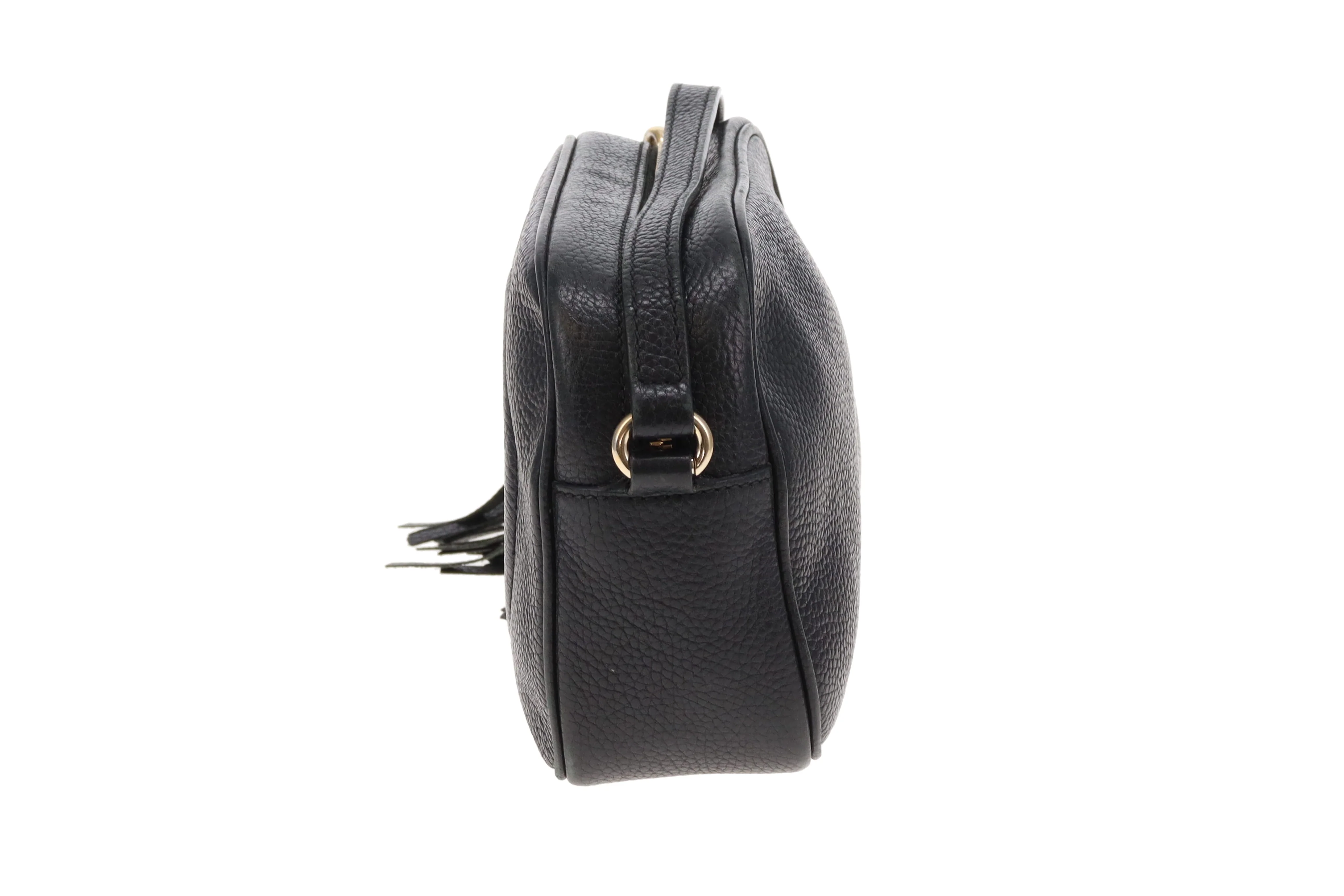 Gucci Soho Disco Black Camera Bag Grained Leather - Image 8