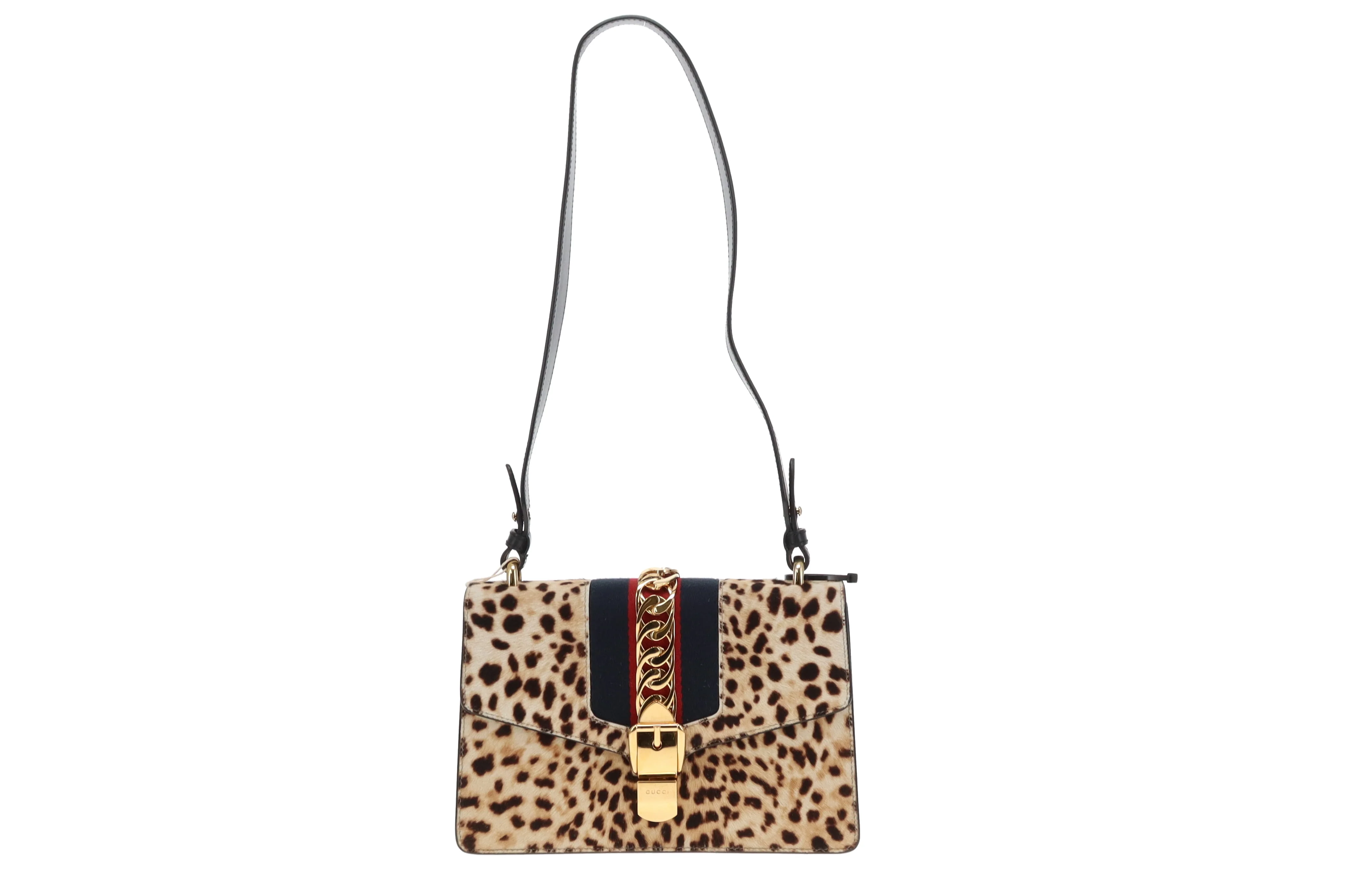 Gucci Sylvie Small Leopard Print Bag - Image 3