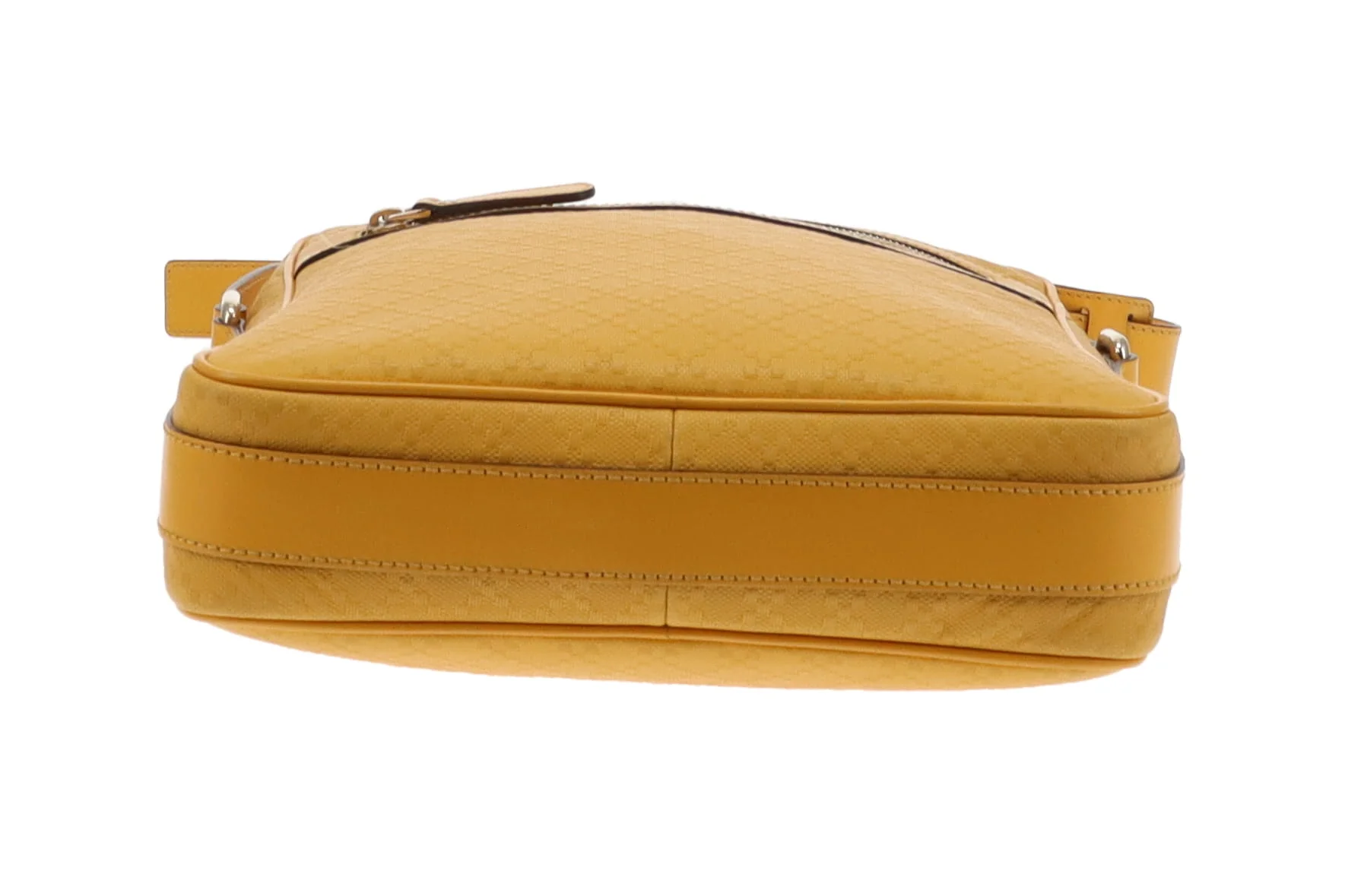 Gucci Yellow Diamante Leather Zipped Messenger Bag - Image 7