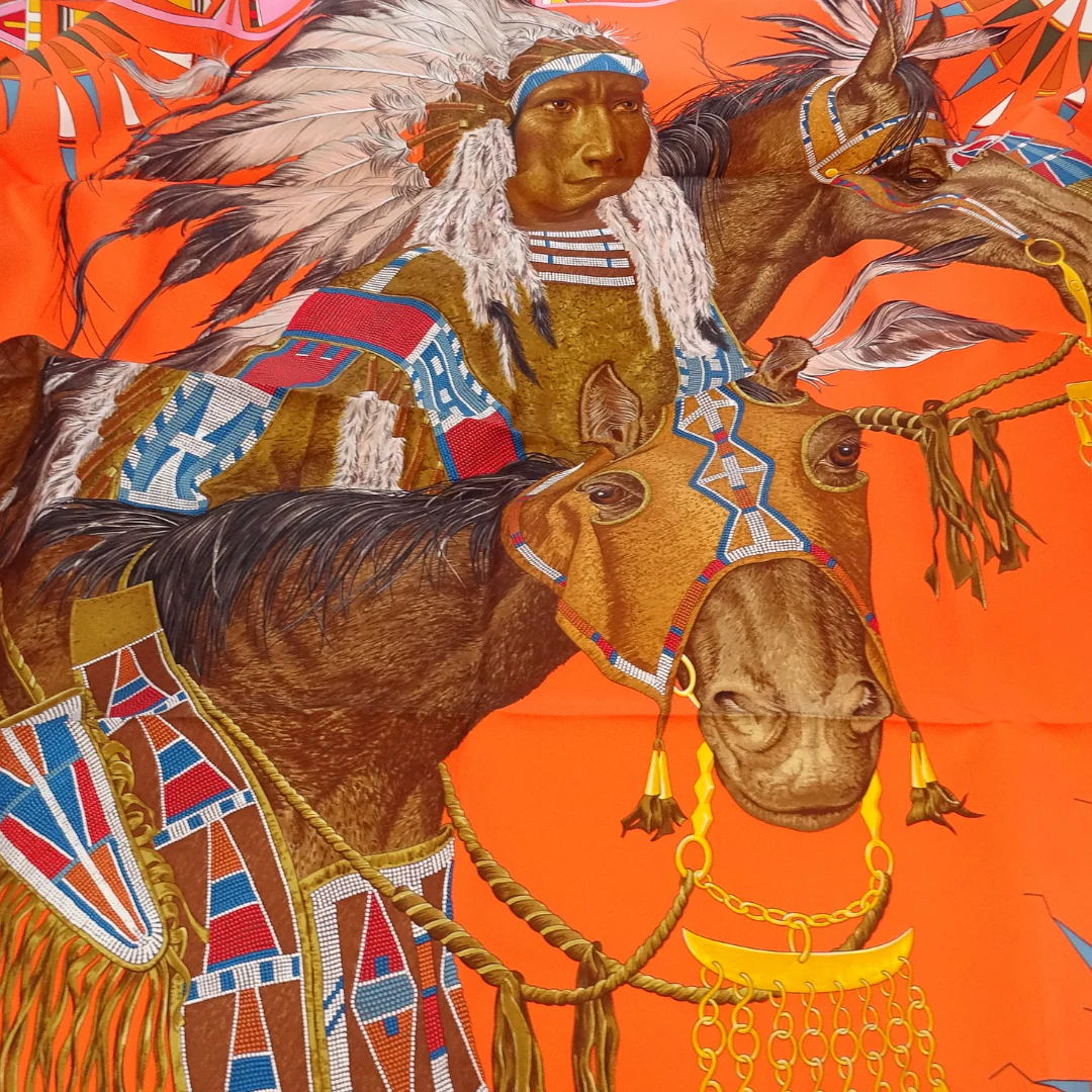 Hermes Apparat des Plaines 90cm Scarf 100% Silk - Image 11