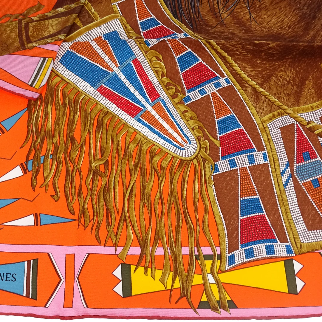Hermes Apparat des Plaines 90cm Scarf 100% Silk - Image 3