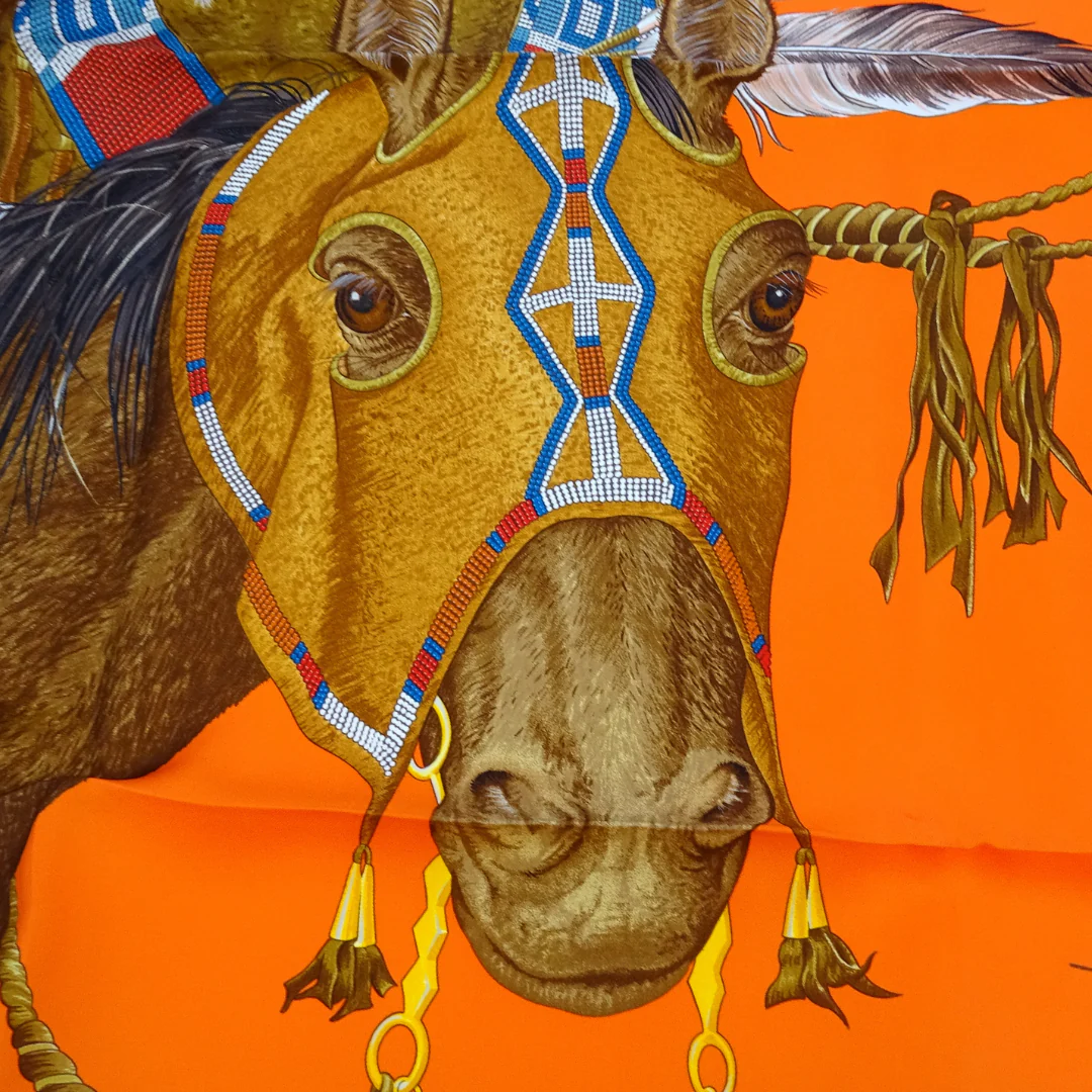 Hermes Apparat des Plaines 90cm Scarf 100% Silk - Image 4