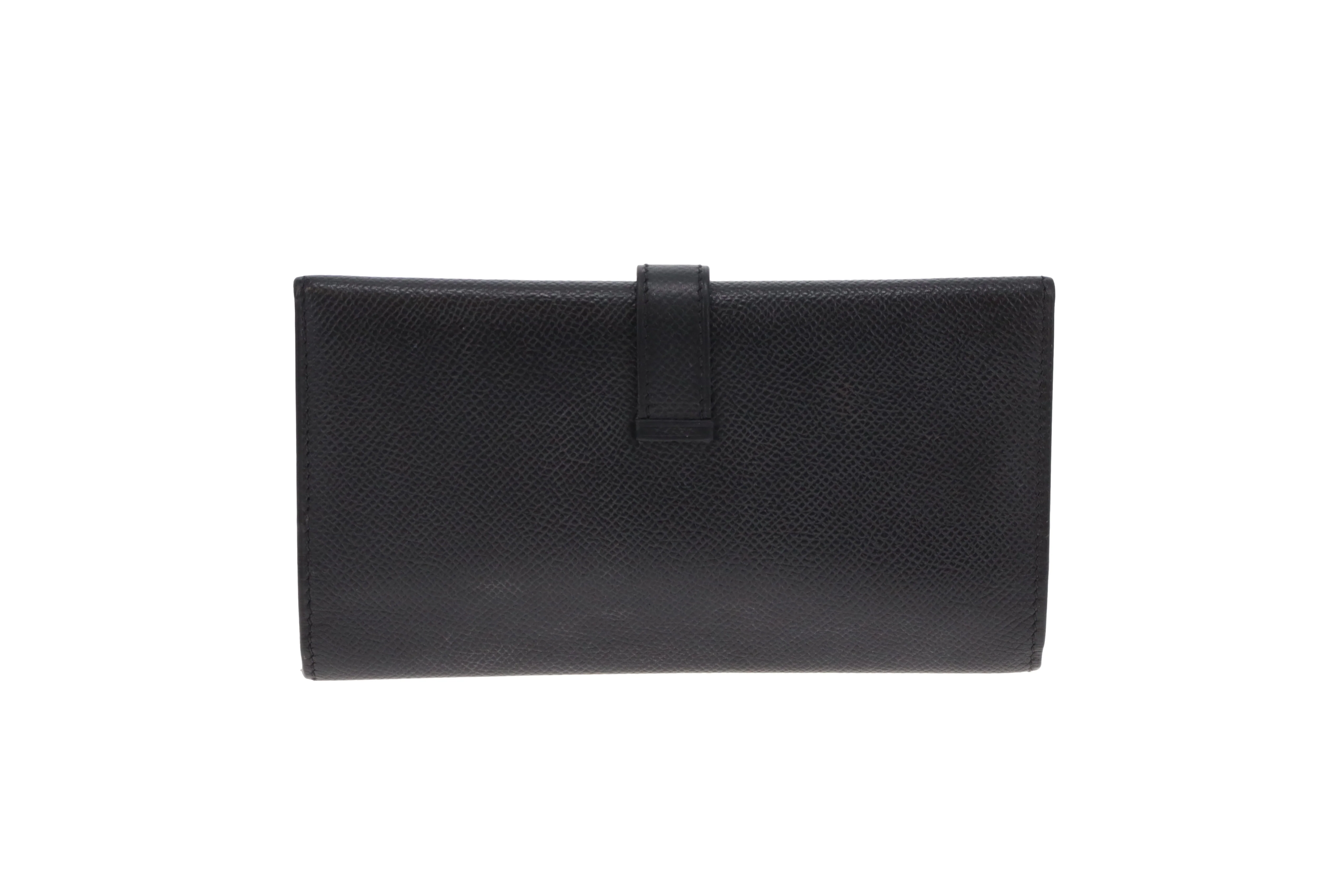 Hermes Bearne Wallet Noir Epsom Leather (Hotstamp JO'H) - Image 4