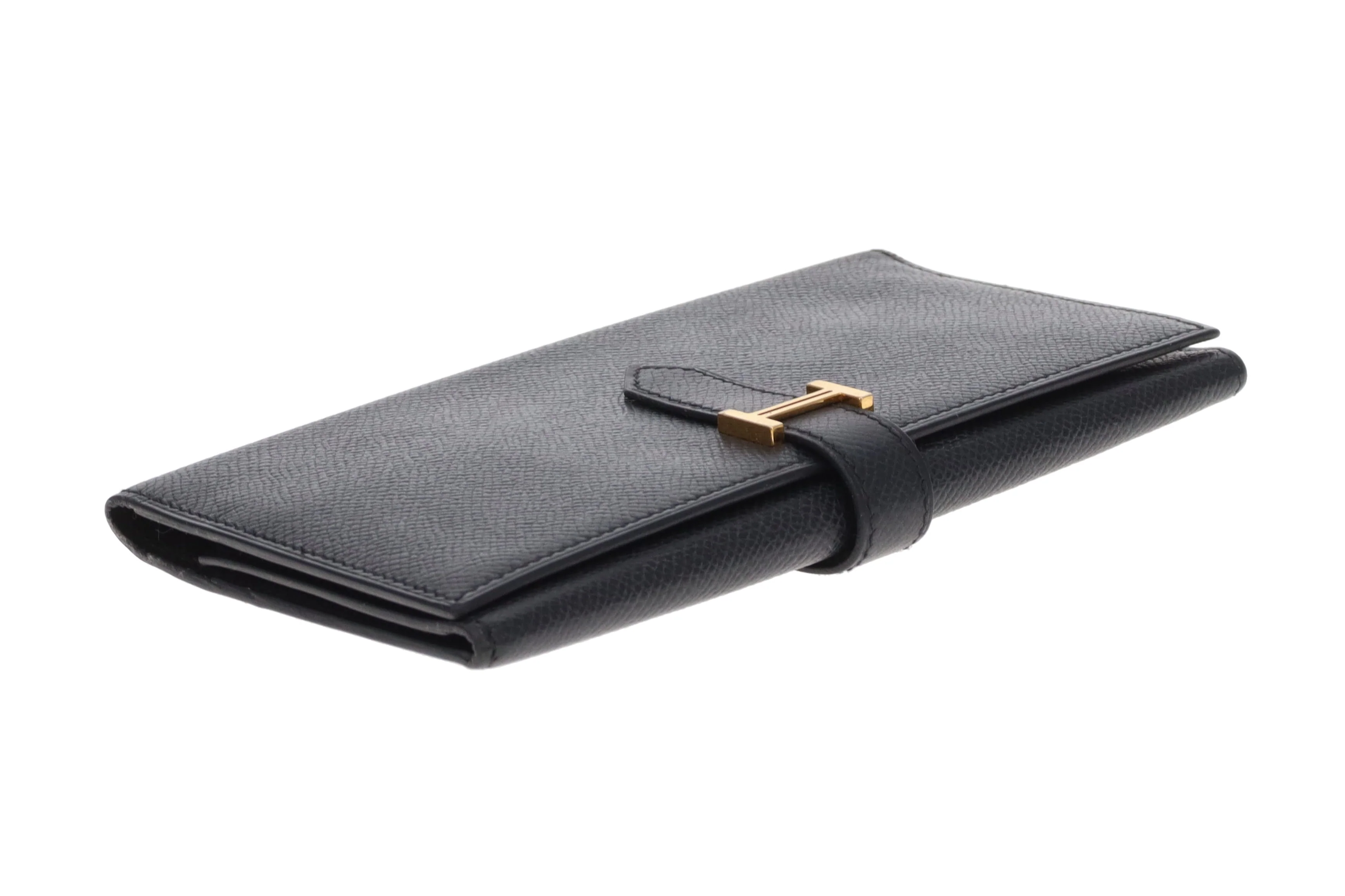 Hermes Bearne Wallet Noir Epsom Leather (Hotstamp JO'H) - Image 6