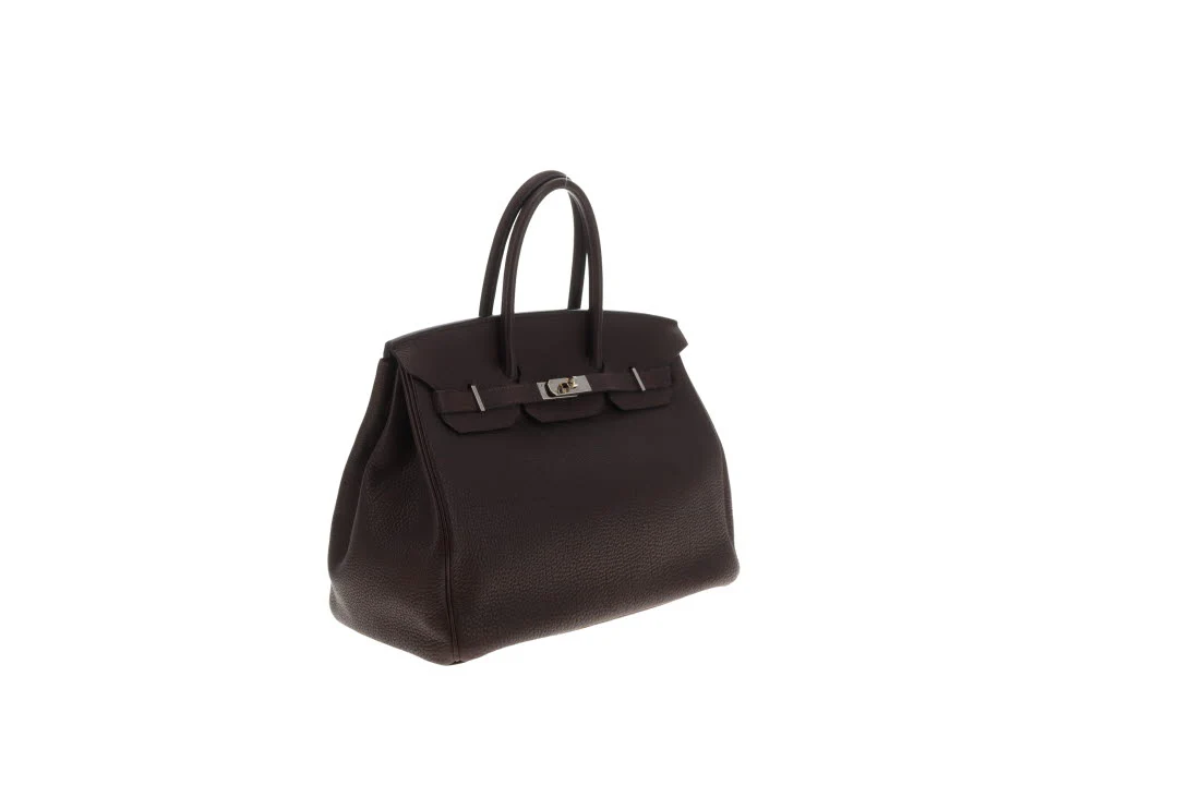 Hermes Birkin 35 Ebene Togo PHW 2008 - Image 4