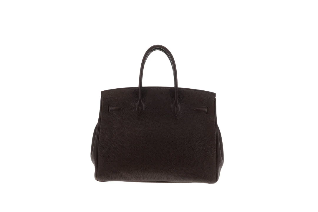 Hermes Birkin 35 Ebene Togo PHW 2008 - Image 6