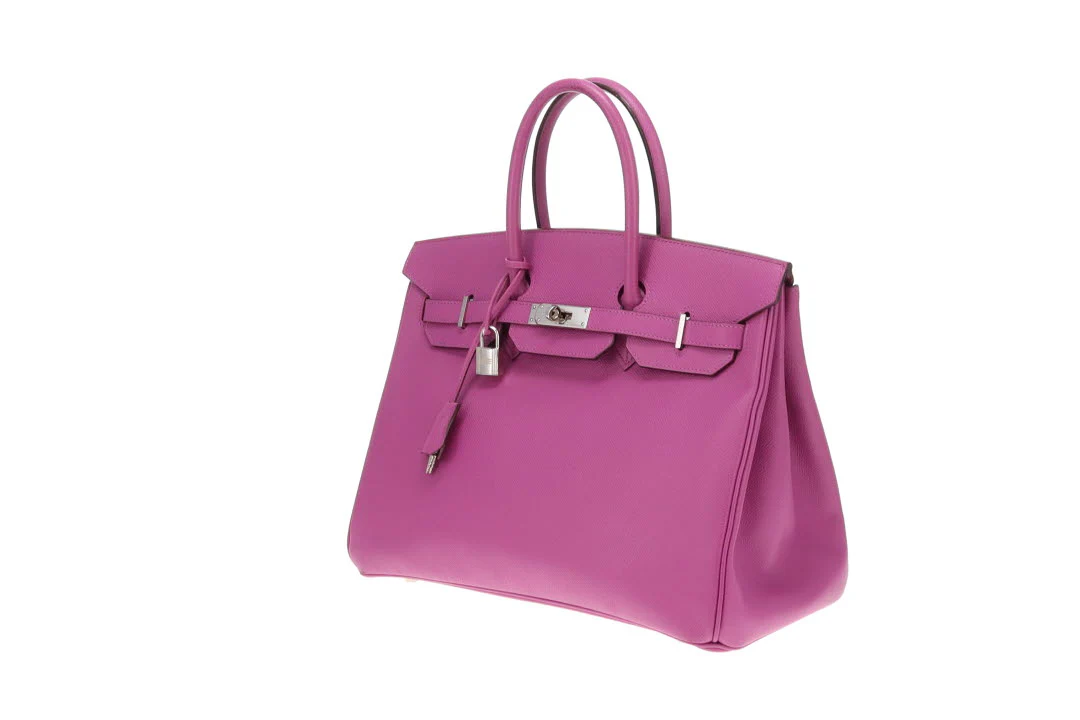 Hermes Birkin 35 Epsom Leather Anemone 2006 PHW - Image 11