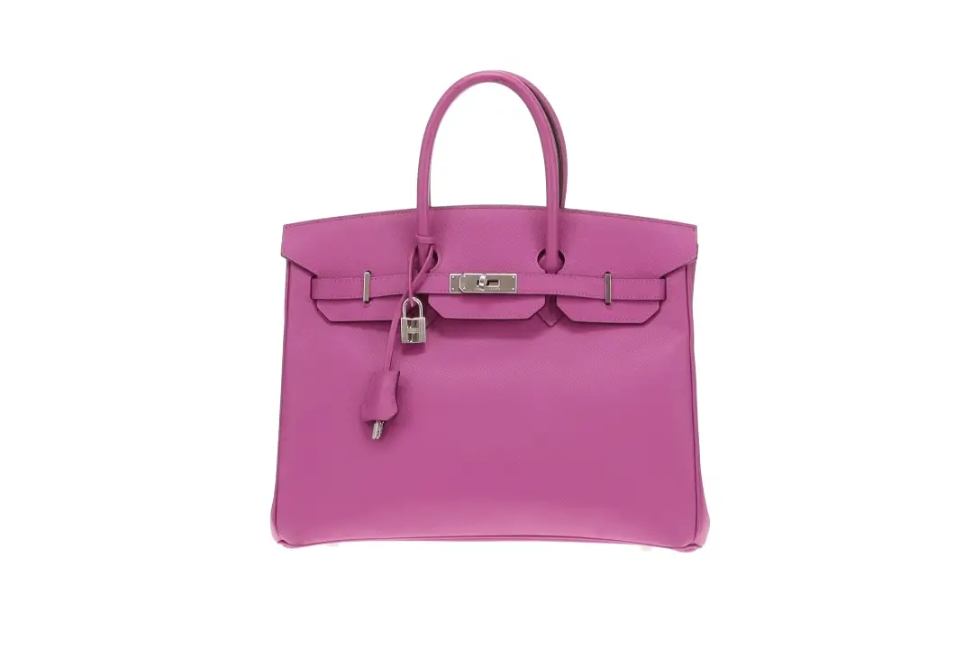 Hermes Birkin 35 Epsom Leather Anemone 2006 PHW - Image 3