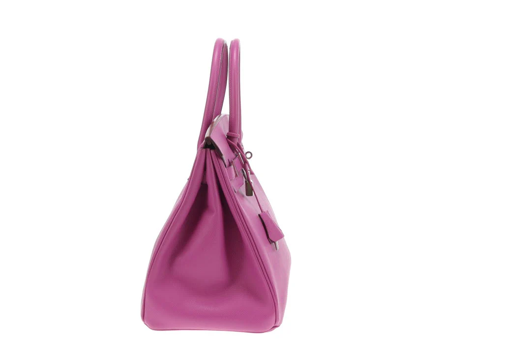 Hermes Birkin 35 Epsom Leather Anemone 2006 PHW - Image 5