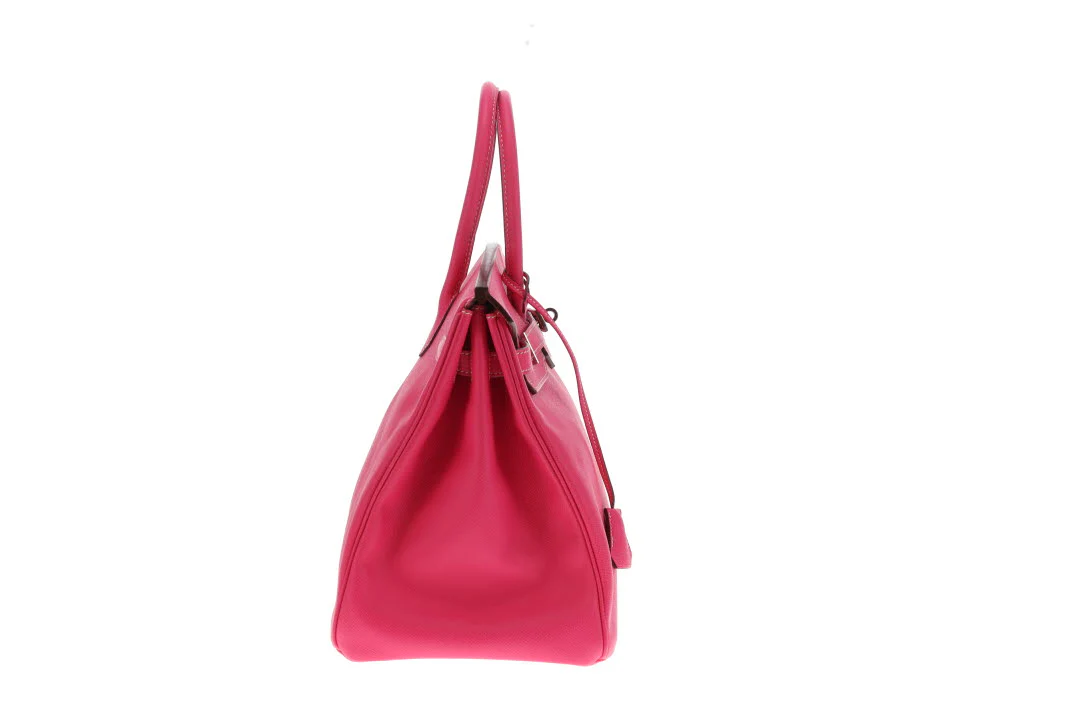 Hermes Birkin 35cm Rose Tyrien & Rubis Epsom 2011 With Palladium Hardware - Image 5