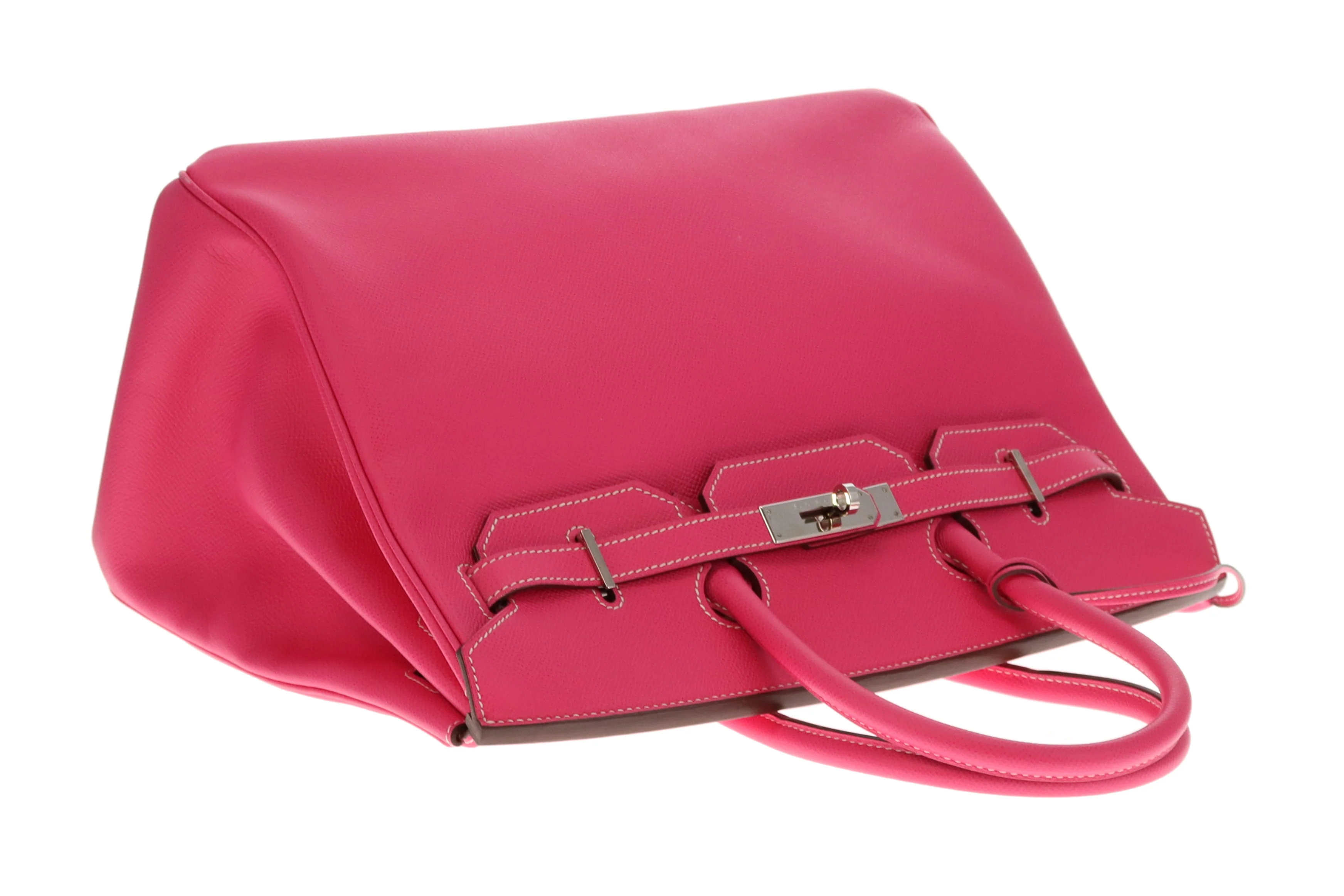 Hermes Birkin 35cm Rose Tyrien & Rubis Epsom 2011 With Palladium Hardware - Image 9