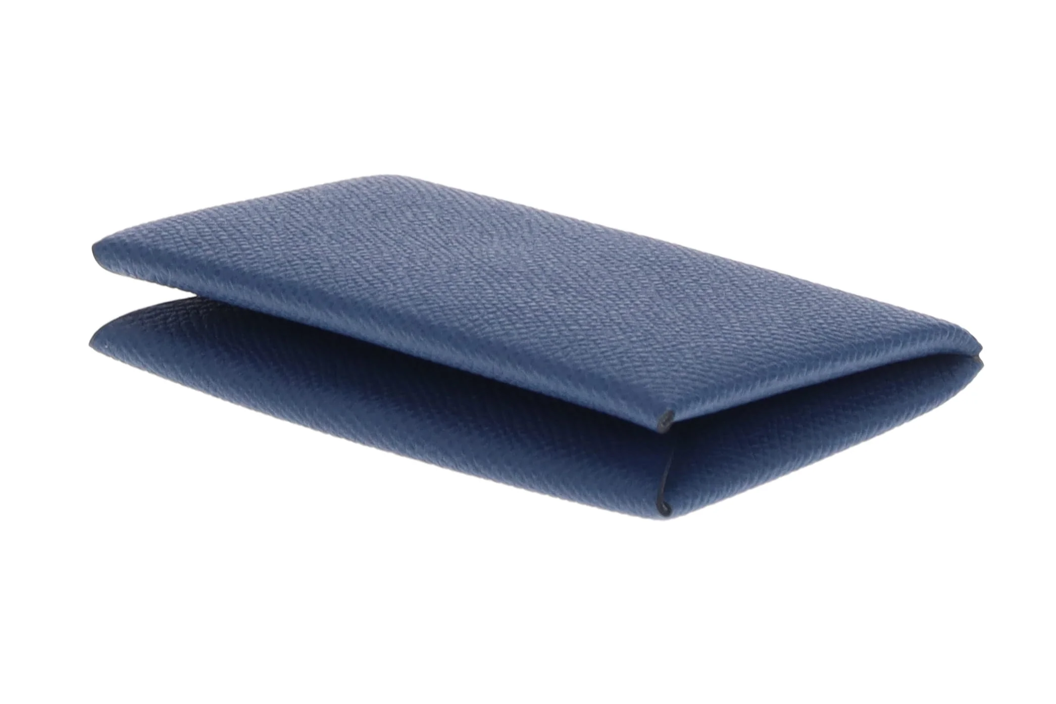 Hermes Calvi Coin & Card Case Navy Epsom - Image 9