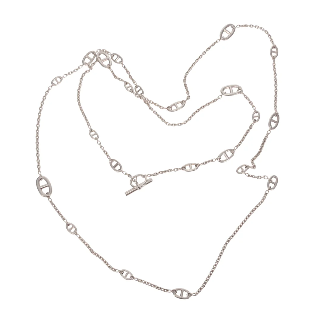 Hermes Farandole Long Necklace 160 In Sterling Silver - Image 3