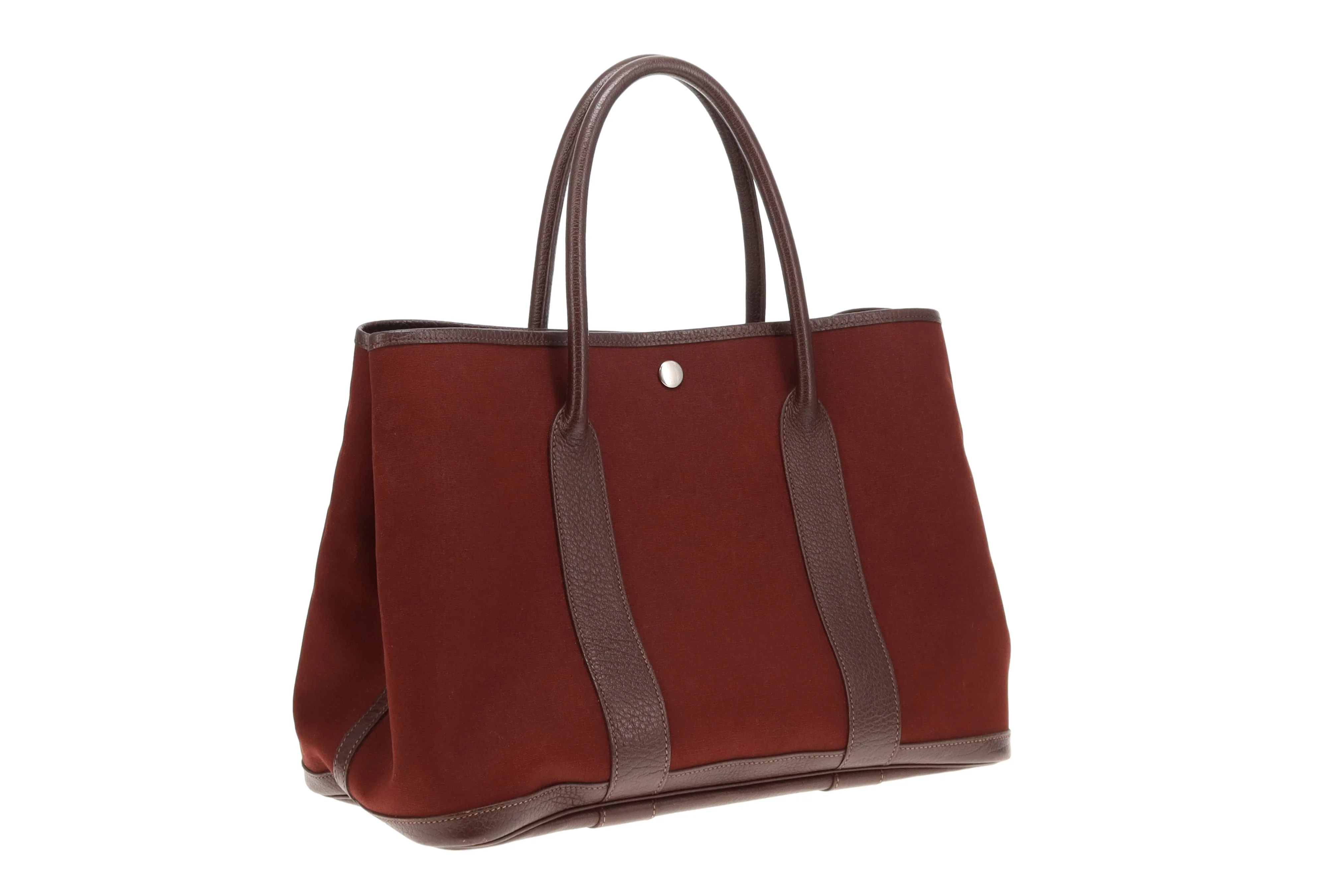 Hermes Garden Party 36 Toile Buffle Rouge H - Image 3