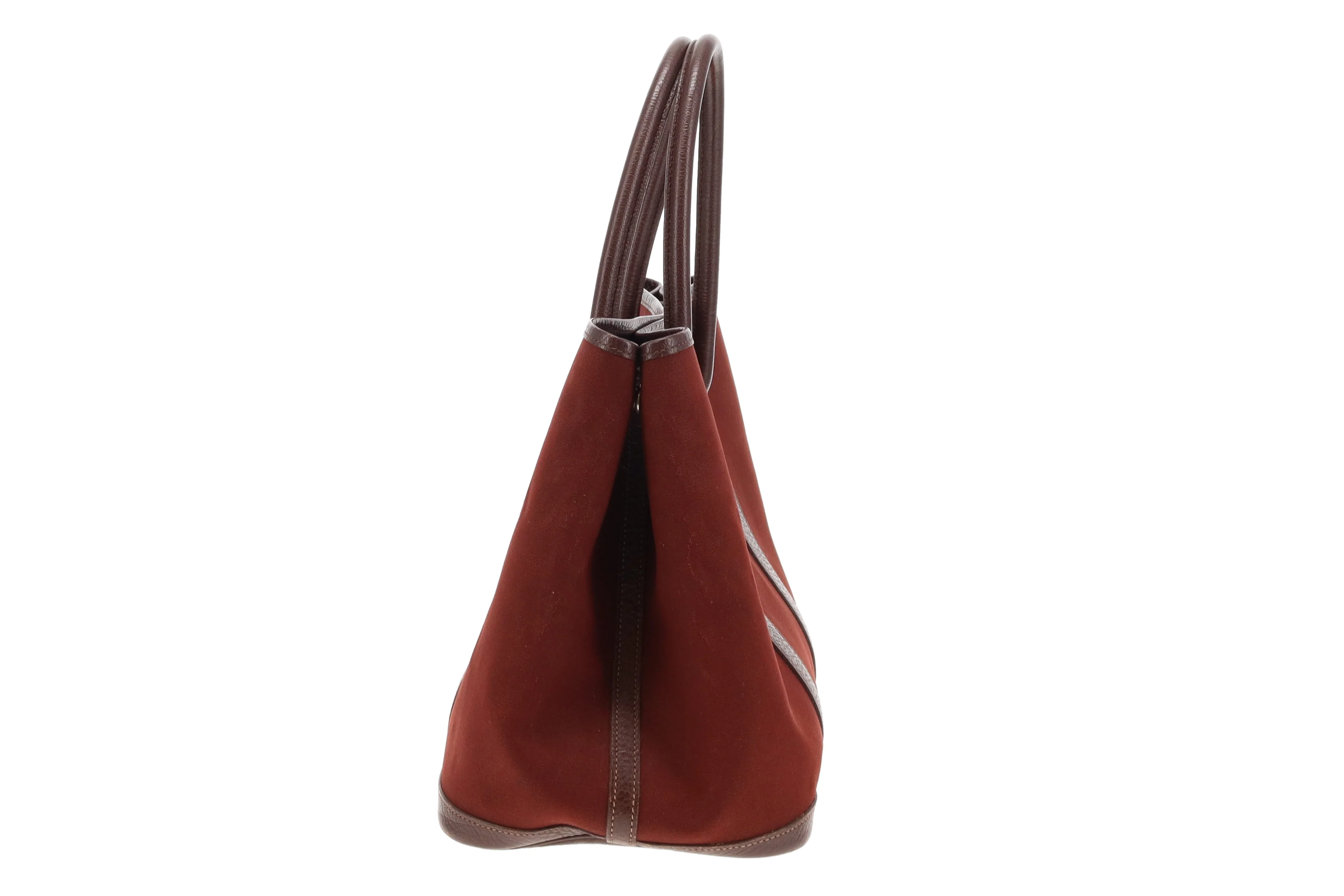 Hermes Garden Party 36 Toile Buffle Rouge H - Image 6