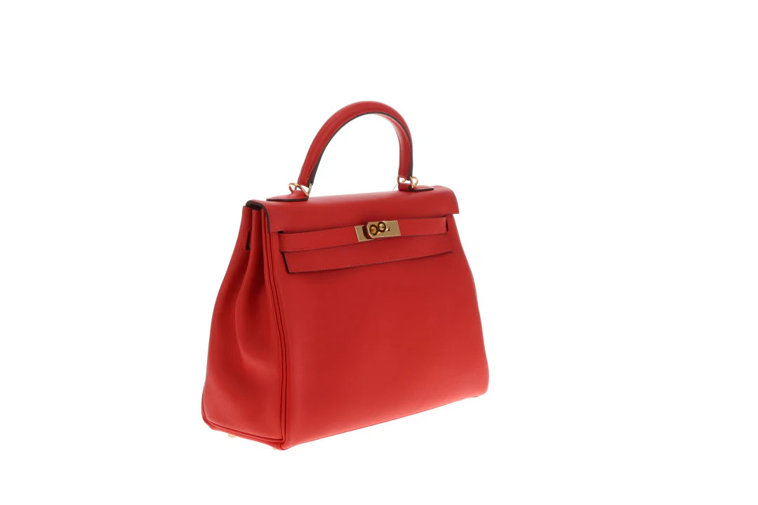 Hermes Kelly 32 Red Evercolor GHW 2016 - Image 6