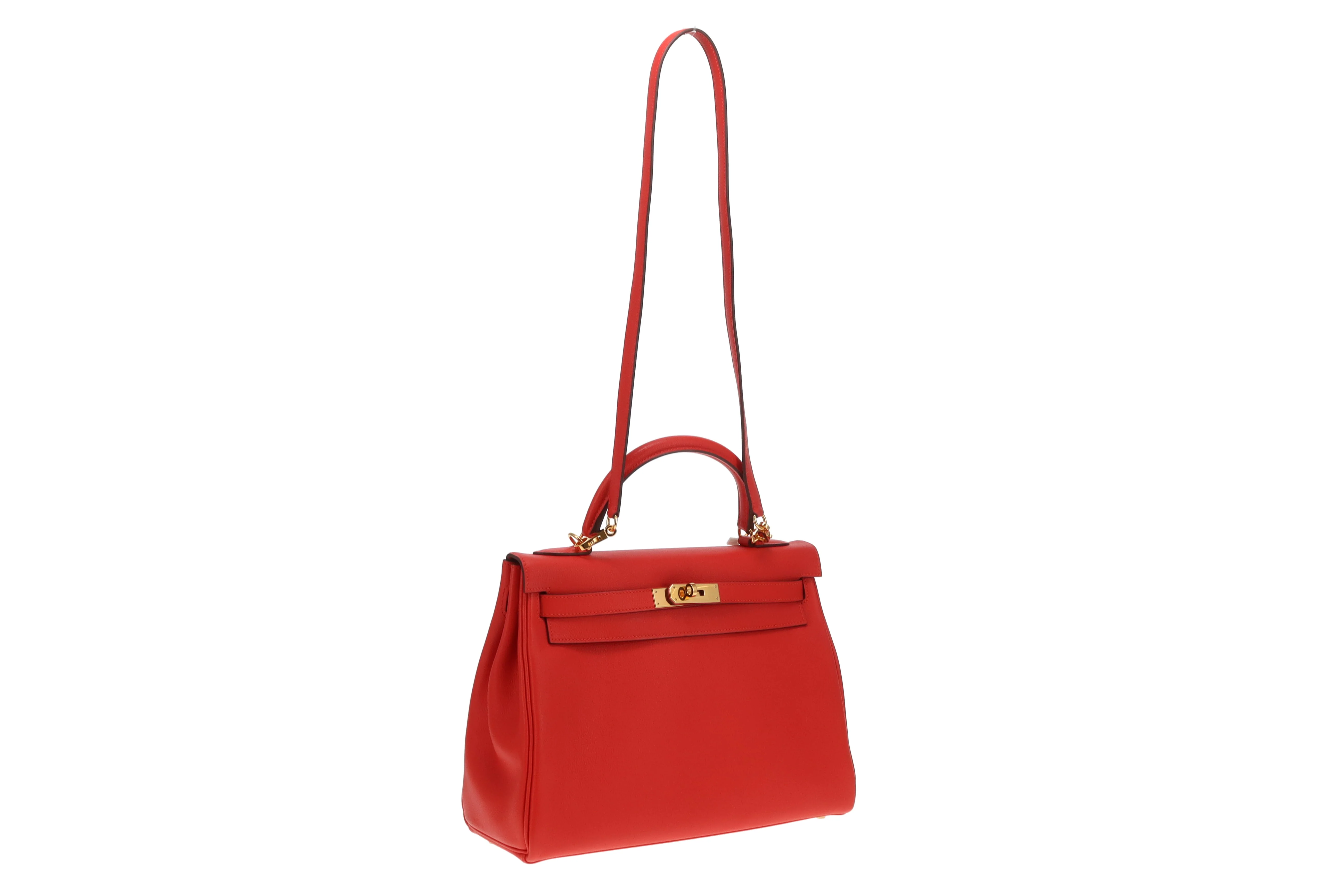 Hermes Kelly 32 Red Evercolor GHW 2016 - Image 7
