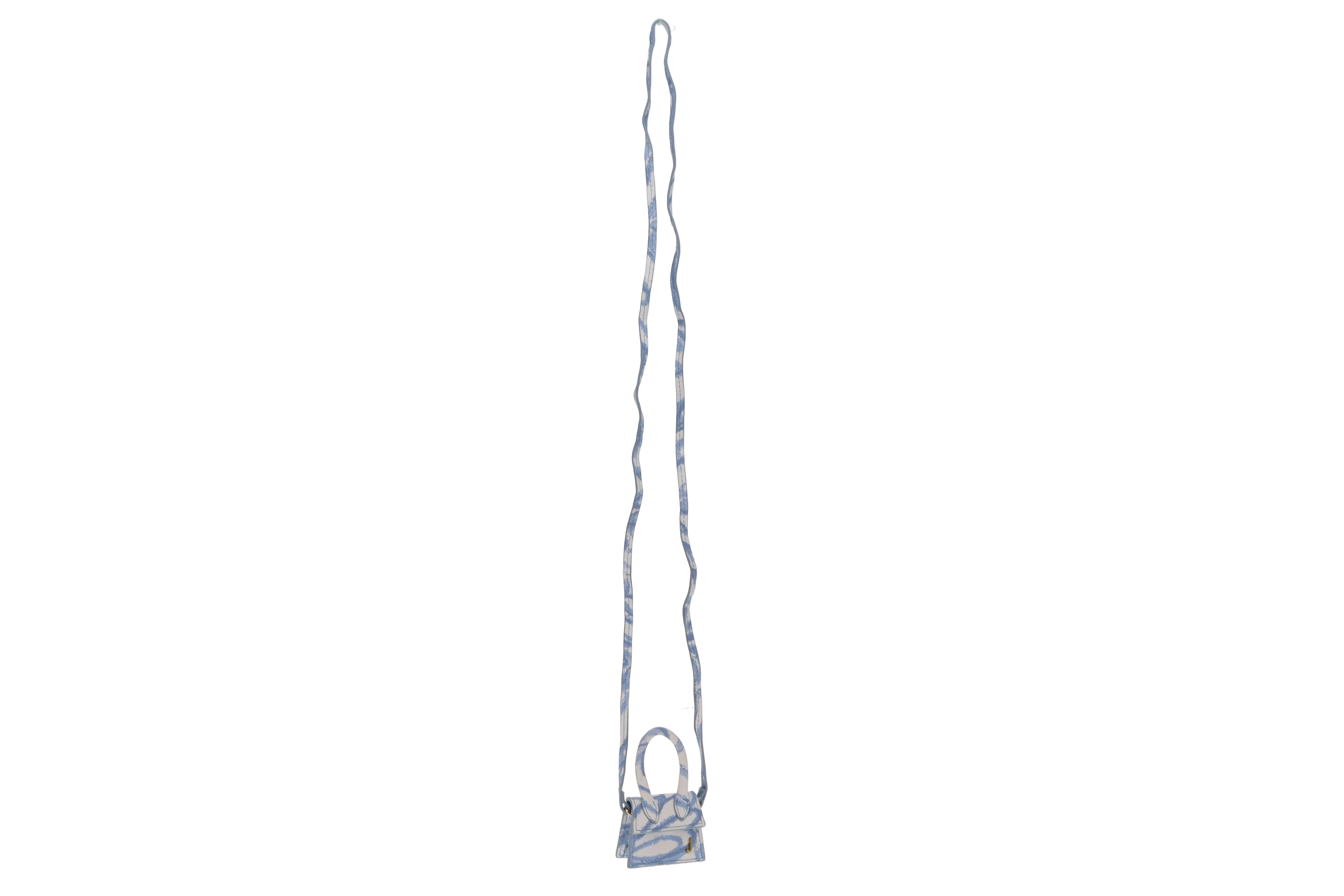 Jacquemus Le Chiquito Blanc Blue Printed Nano Bag - Image 5