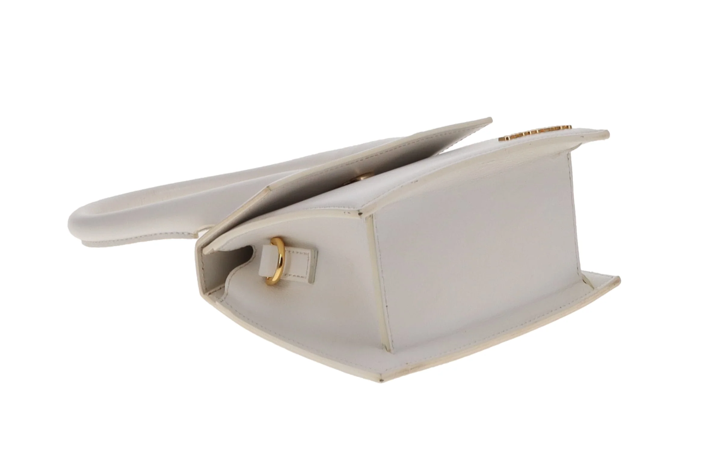 Jacquemus Le Chiquito Small Bag – White Leather with Gold Hardware - Image 11