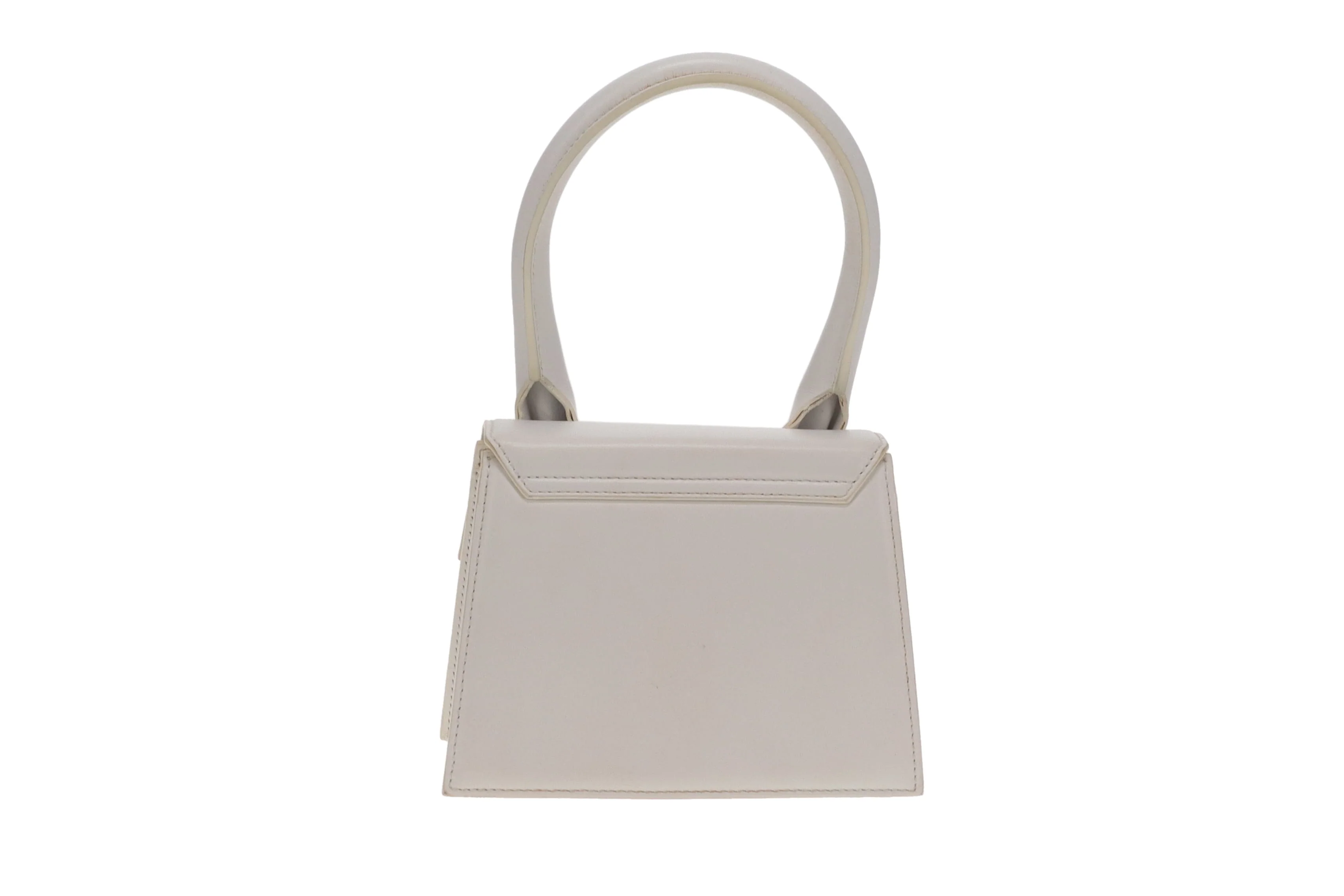 Jacquemus Le Chiquito Small Bag – White Leather with Gold Hardware - Image 6
