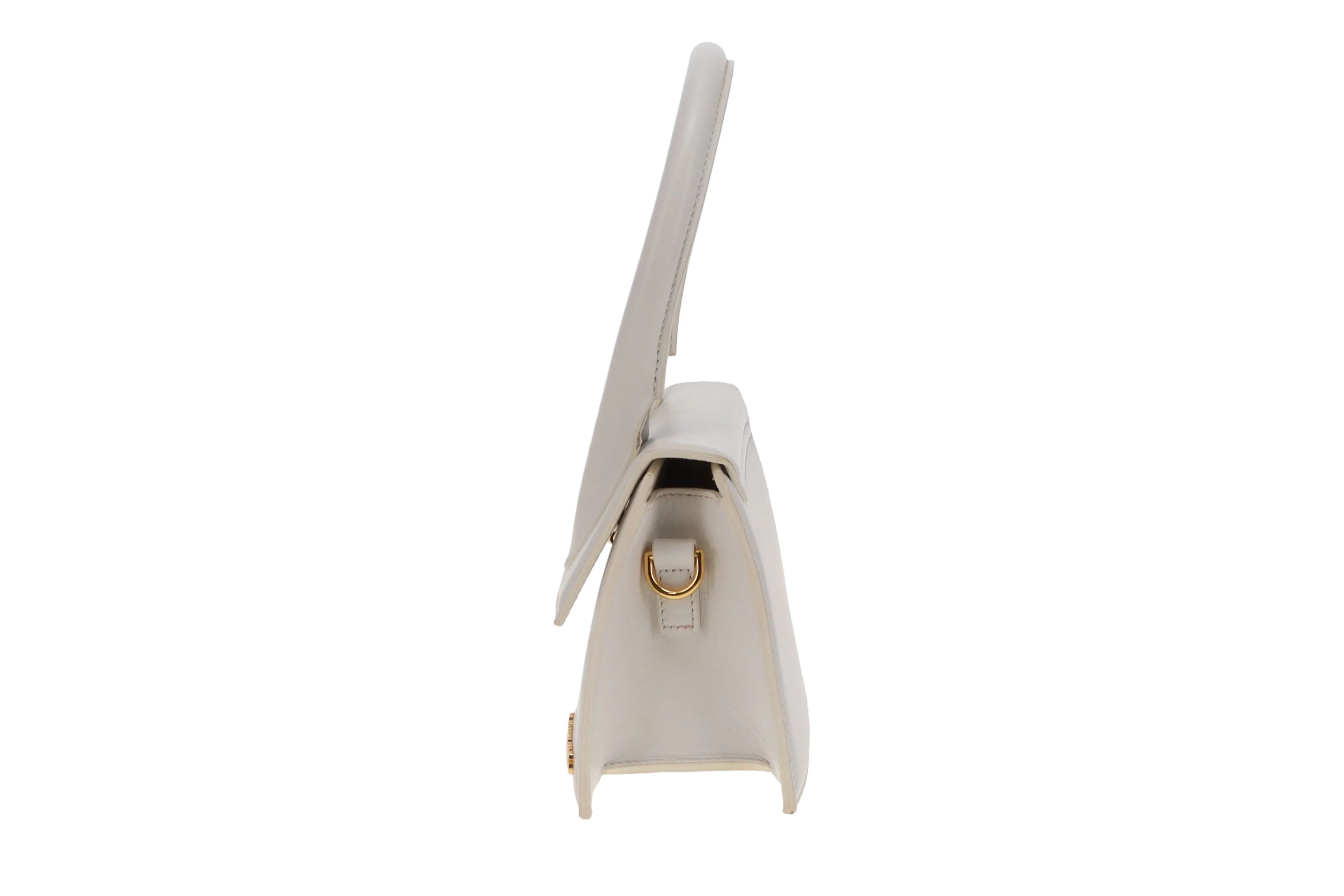 Jacquemus Le Chiquito Small Bag – White Leather with Gold Hardware - Image 7