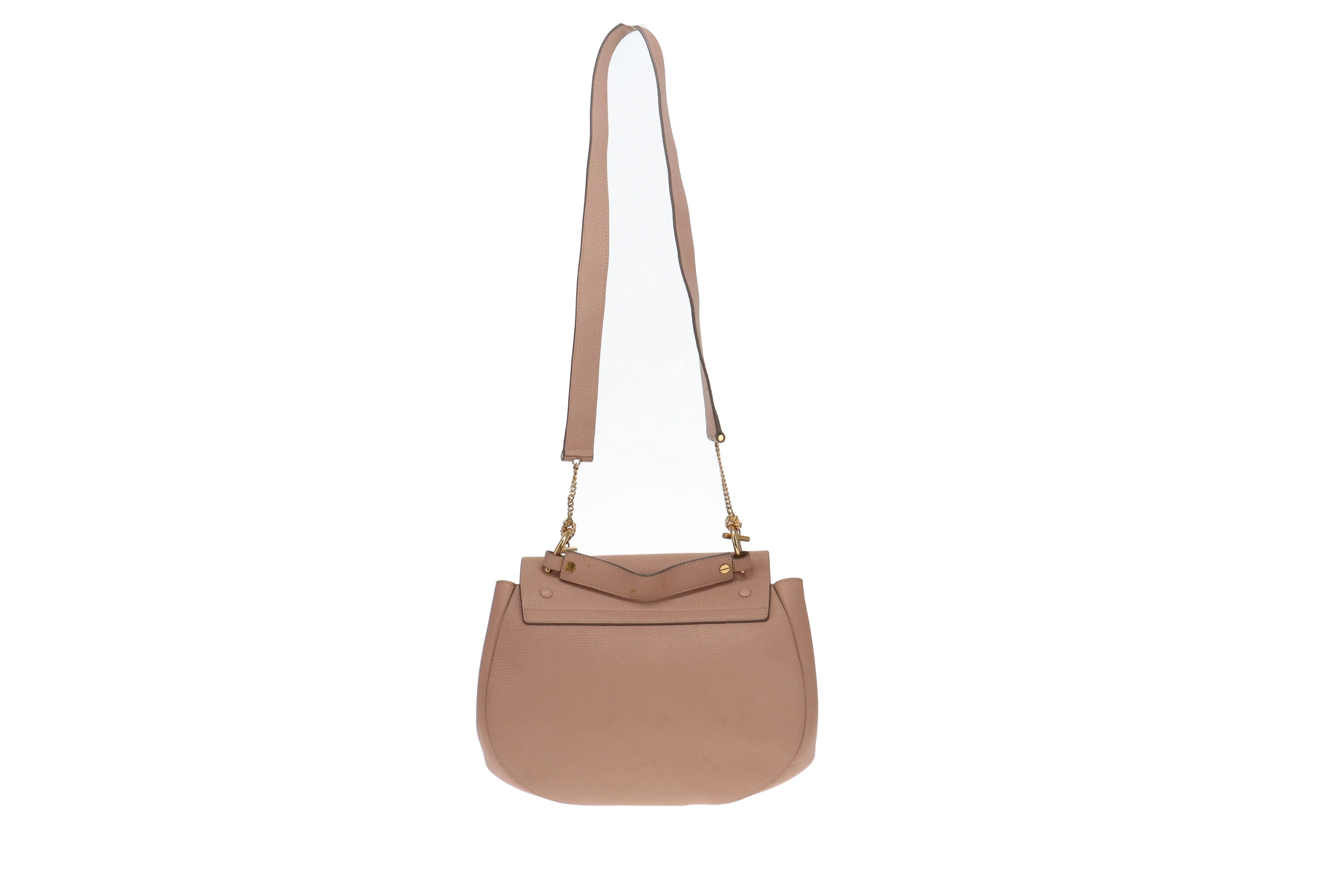 Chloe Large grained Calfskin Leather Drew Plaster Pink - Image 5