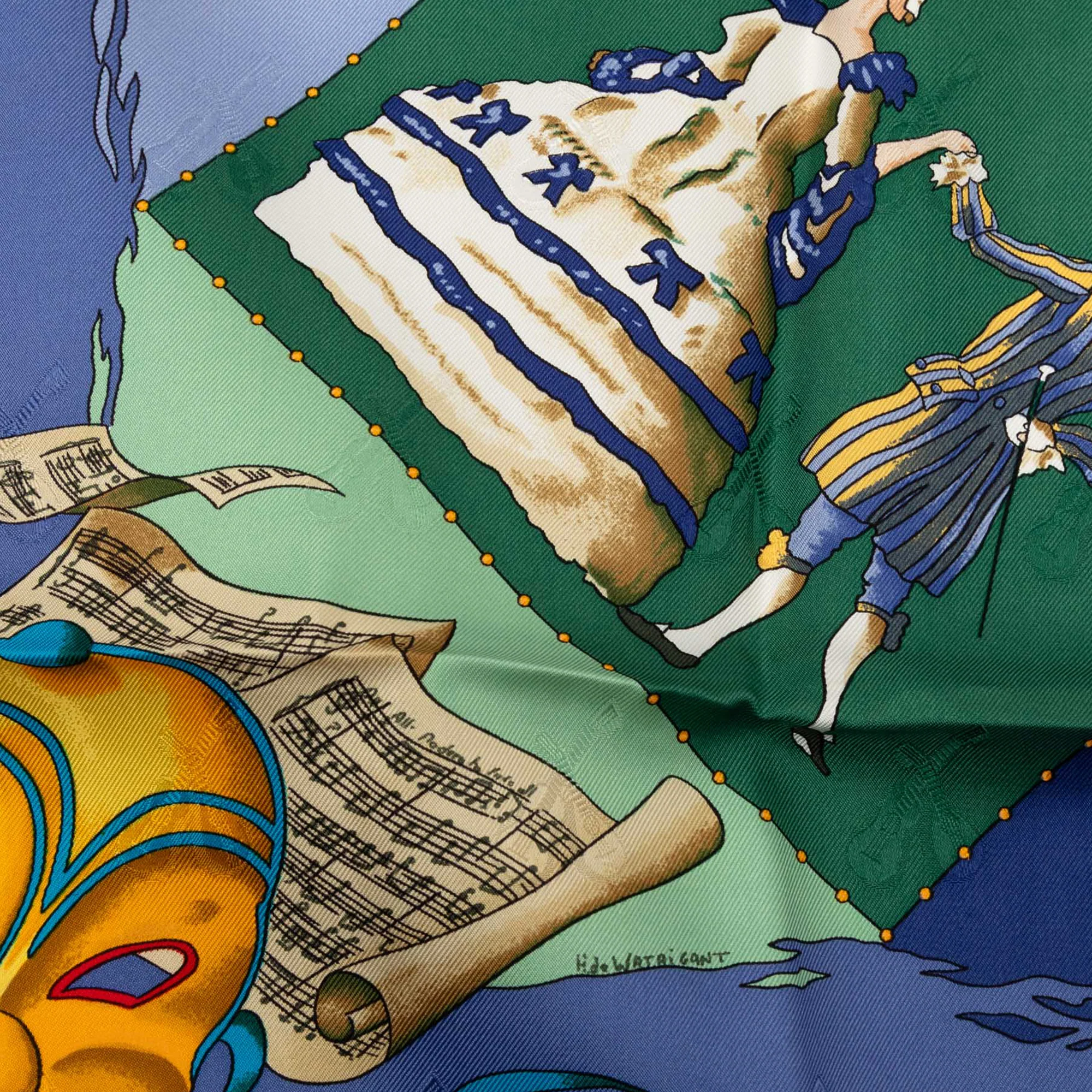 Hermes Le Carnaval de Venise Scarf 90 100% Silk - Image 7