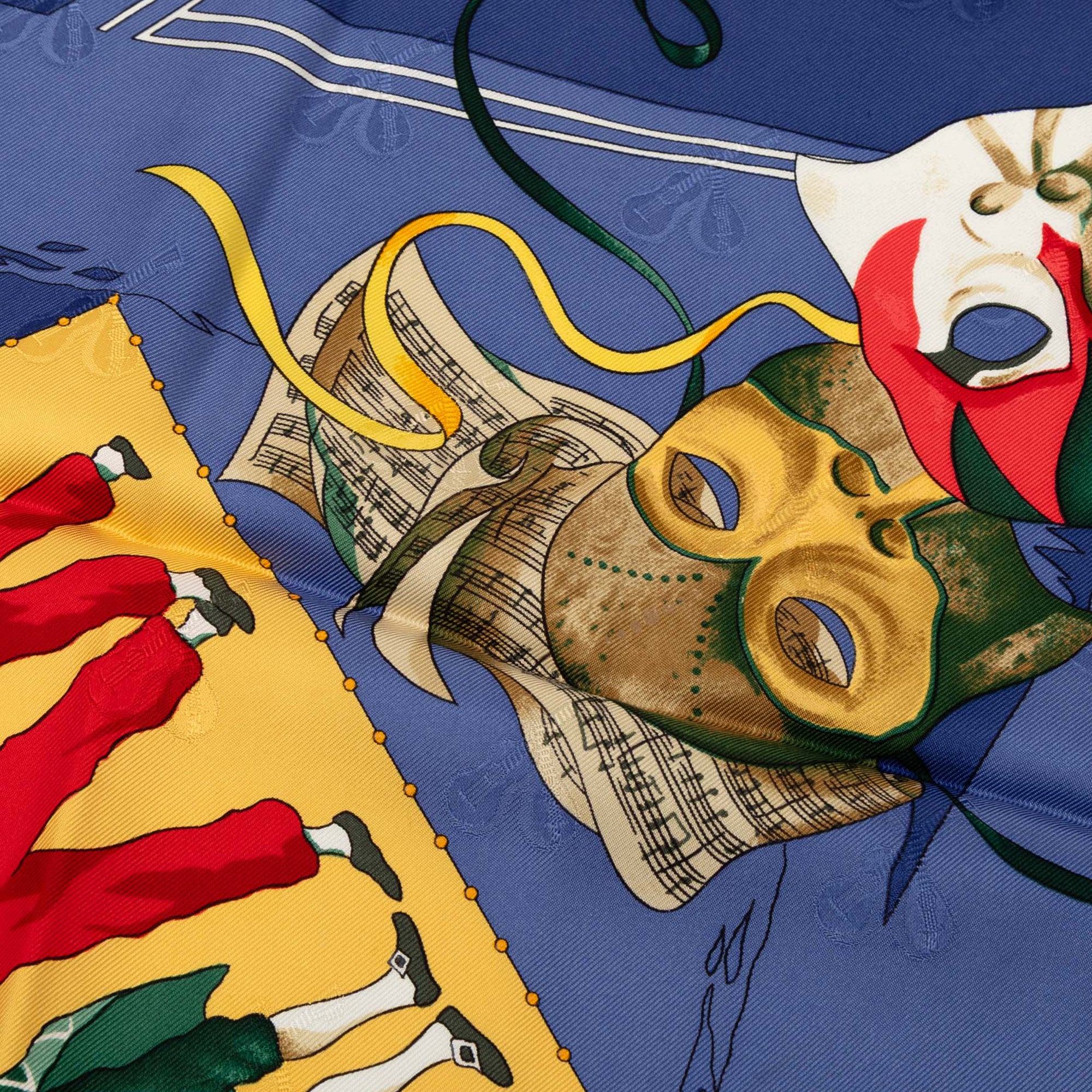 Hermes Le Carnaval de Venise Scarf 90 100% Silk - Image 8