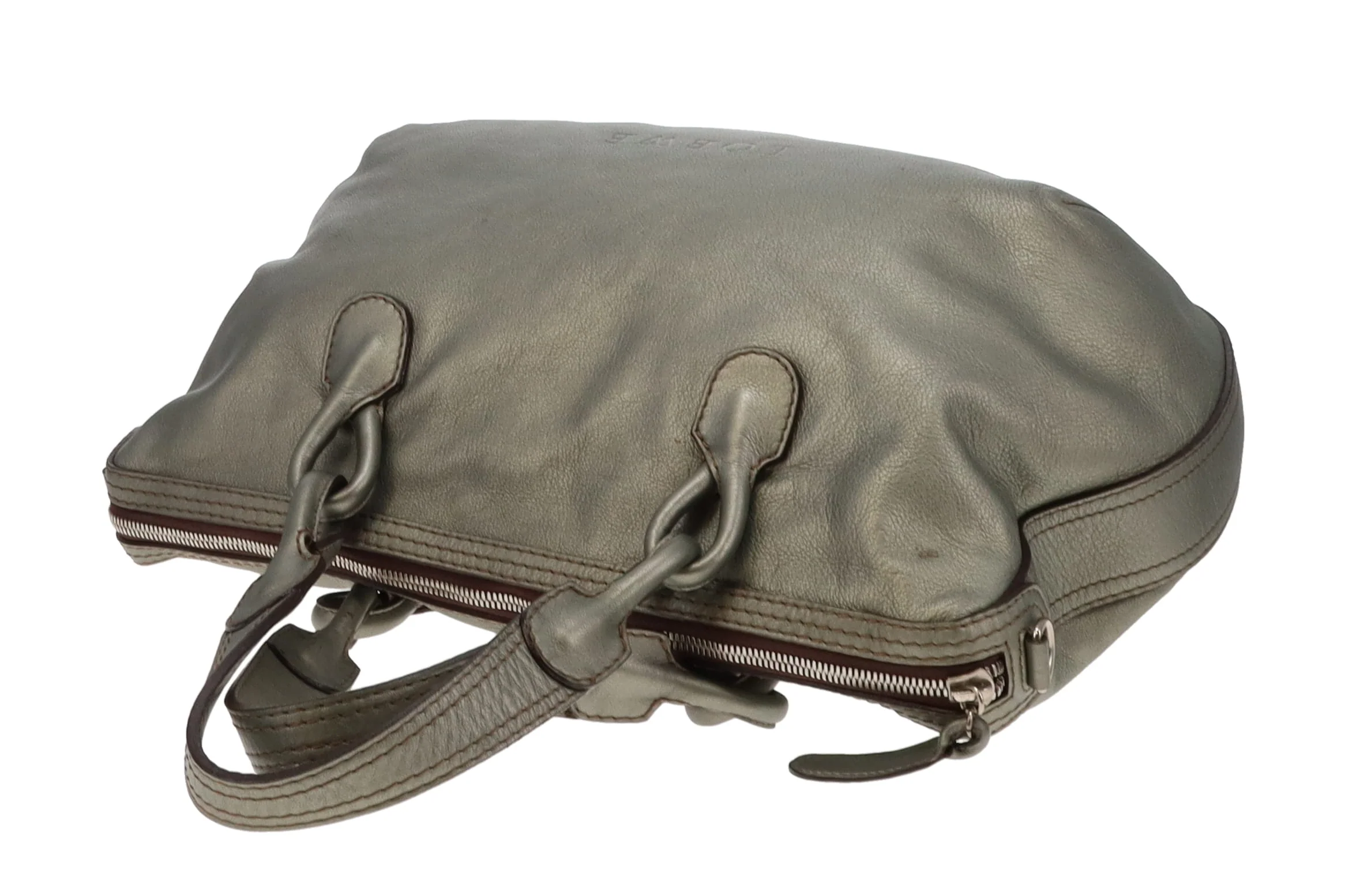 Loewe Metallic Green Leather Fiesta Hobo - Image 12