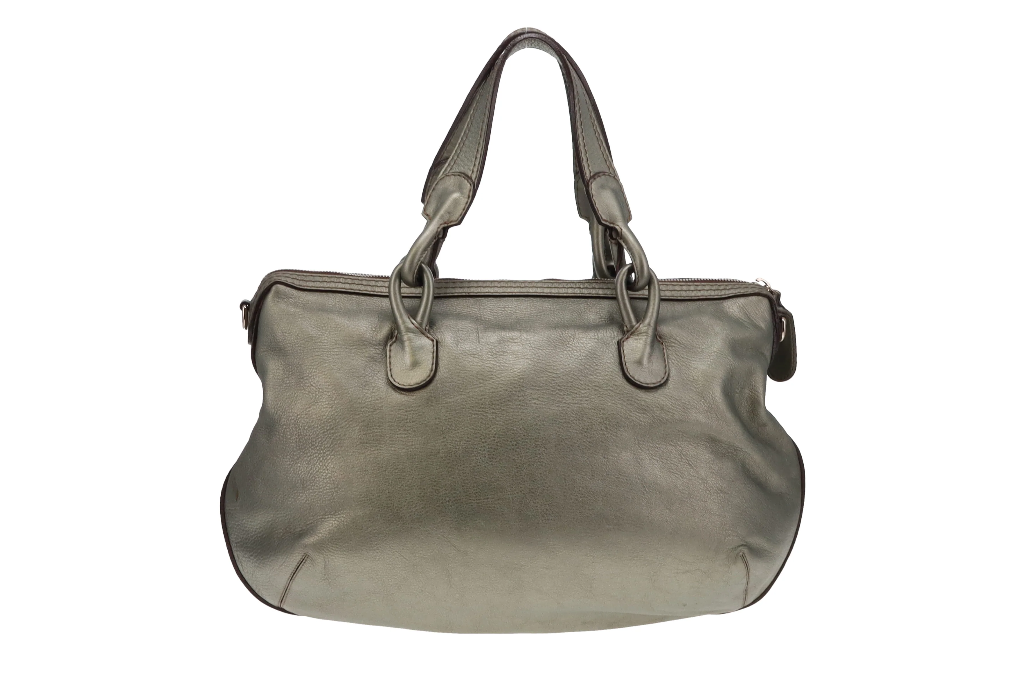 Loewe Metallic Green Leather Fiesta Hobo - Image 7
