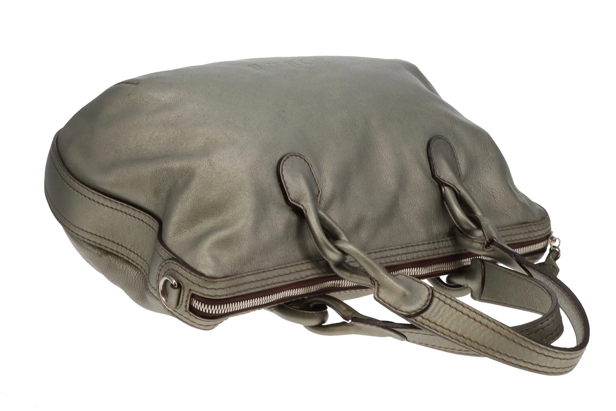 Loewe Metallic Green Leather Fiesta Hobo - Image 9