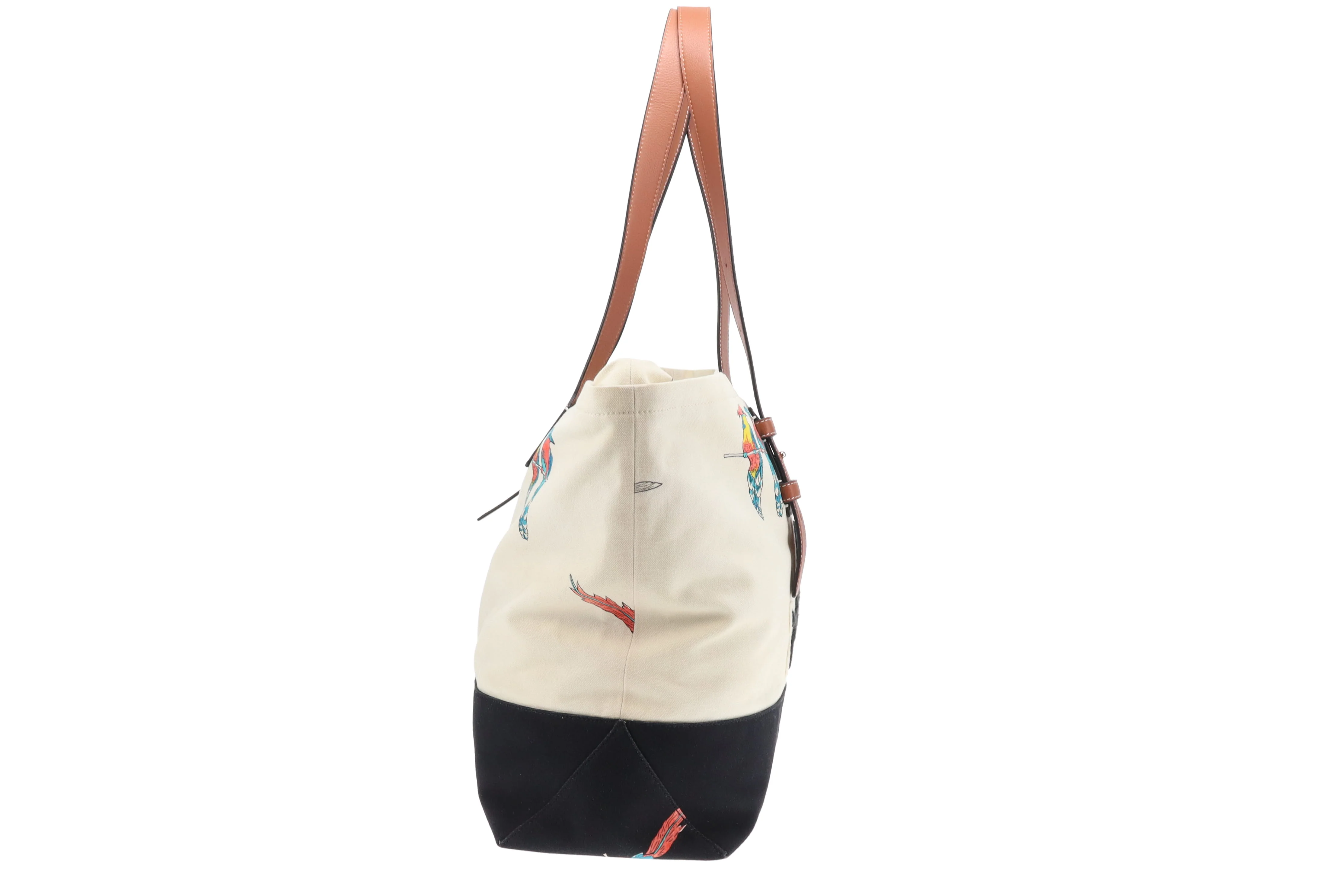 Loewe Paula's Ibiza Parrots Canvas Zipped Tote - Image 6