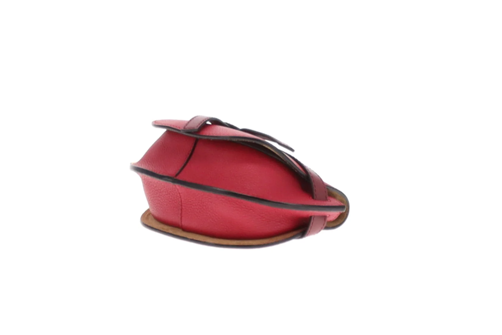 Loewe Raspberry Leather Mini Gate Bag - Image 12