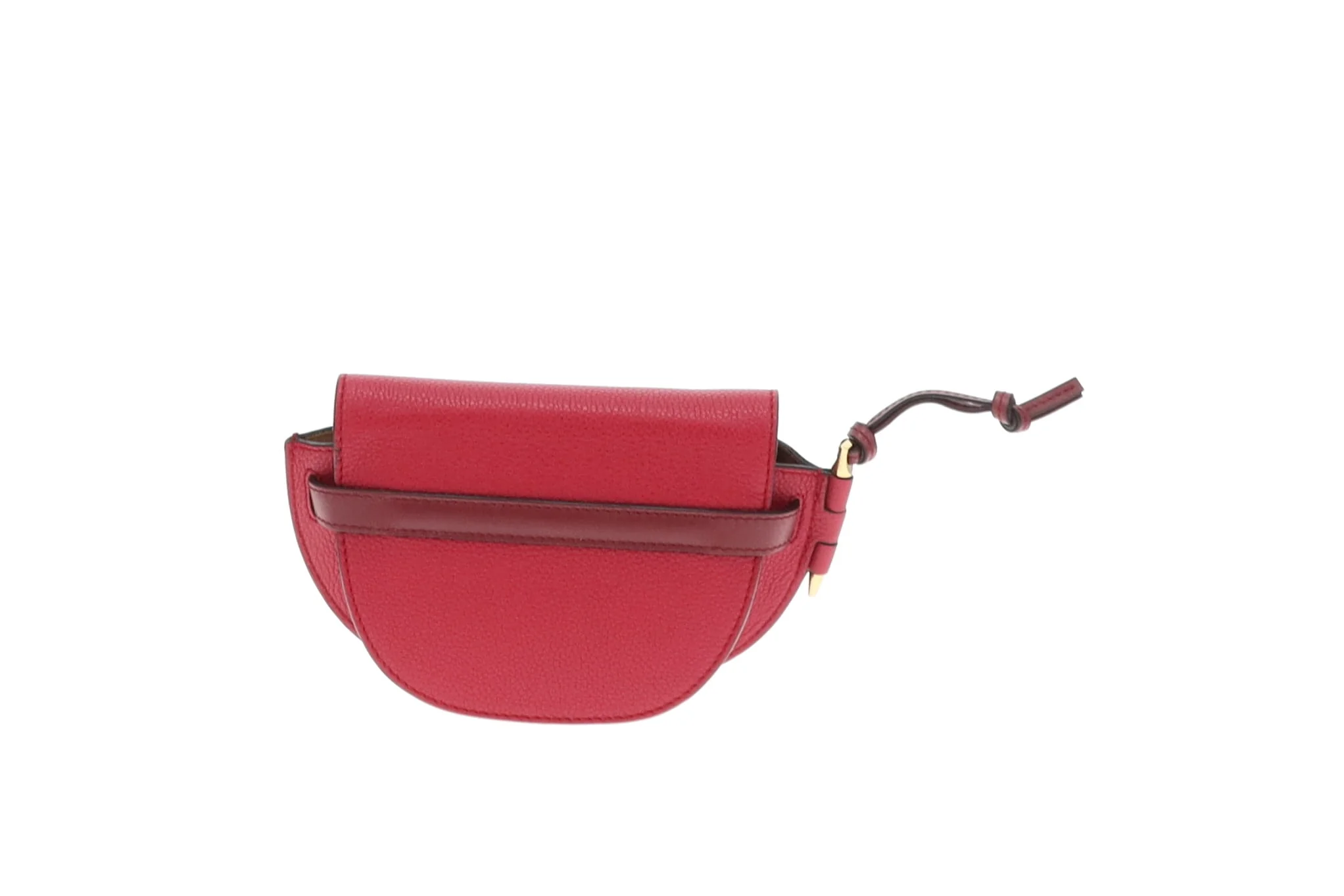 Loewe Raspberry Leather Mini Gate Bag - Image 8