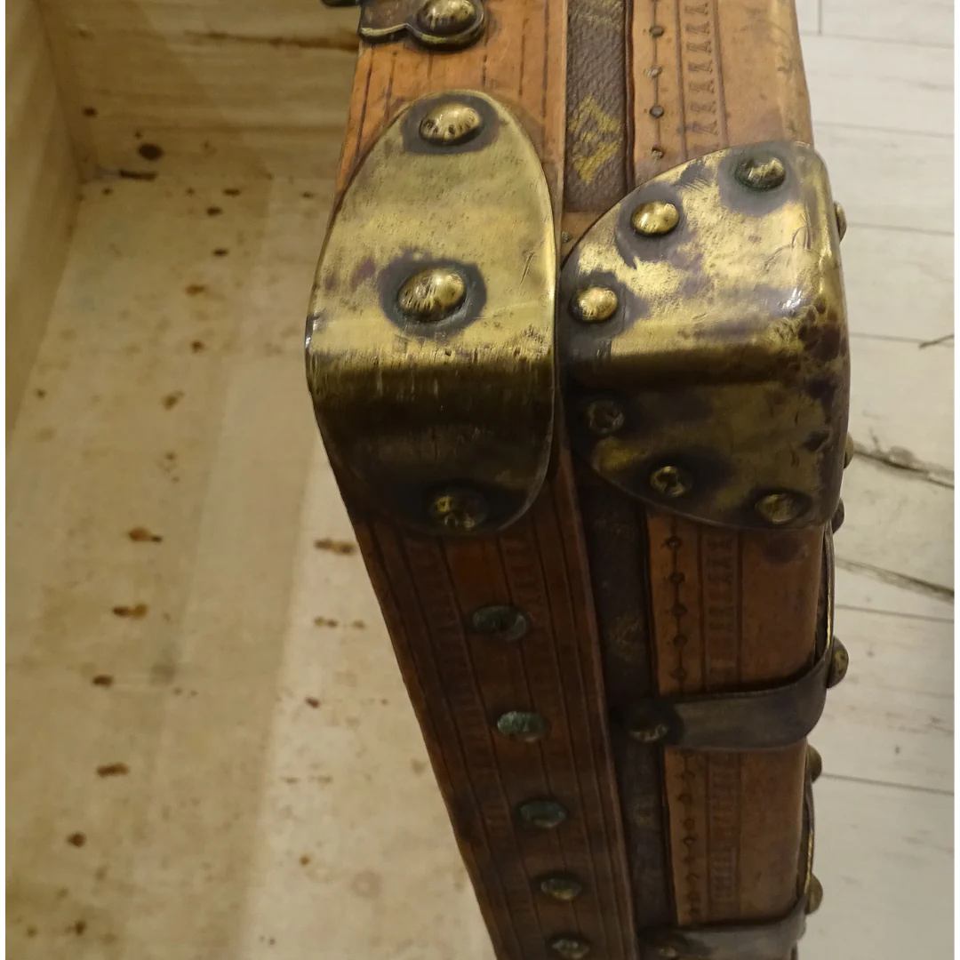 Louis Vuitton Antique Steamer Trunk 1920's - 1930's - Image 11