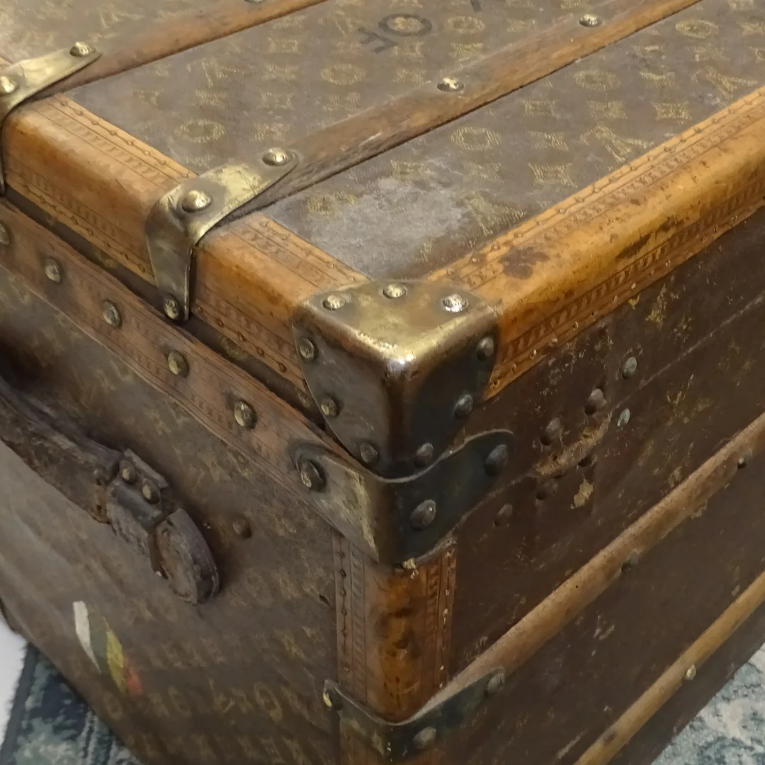 Louis Vuitton Antique Steamer Trunk 1920's - 1930's - Image 15