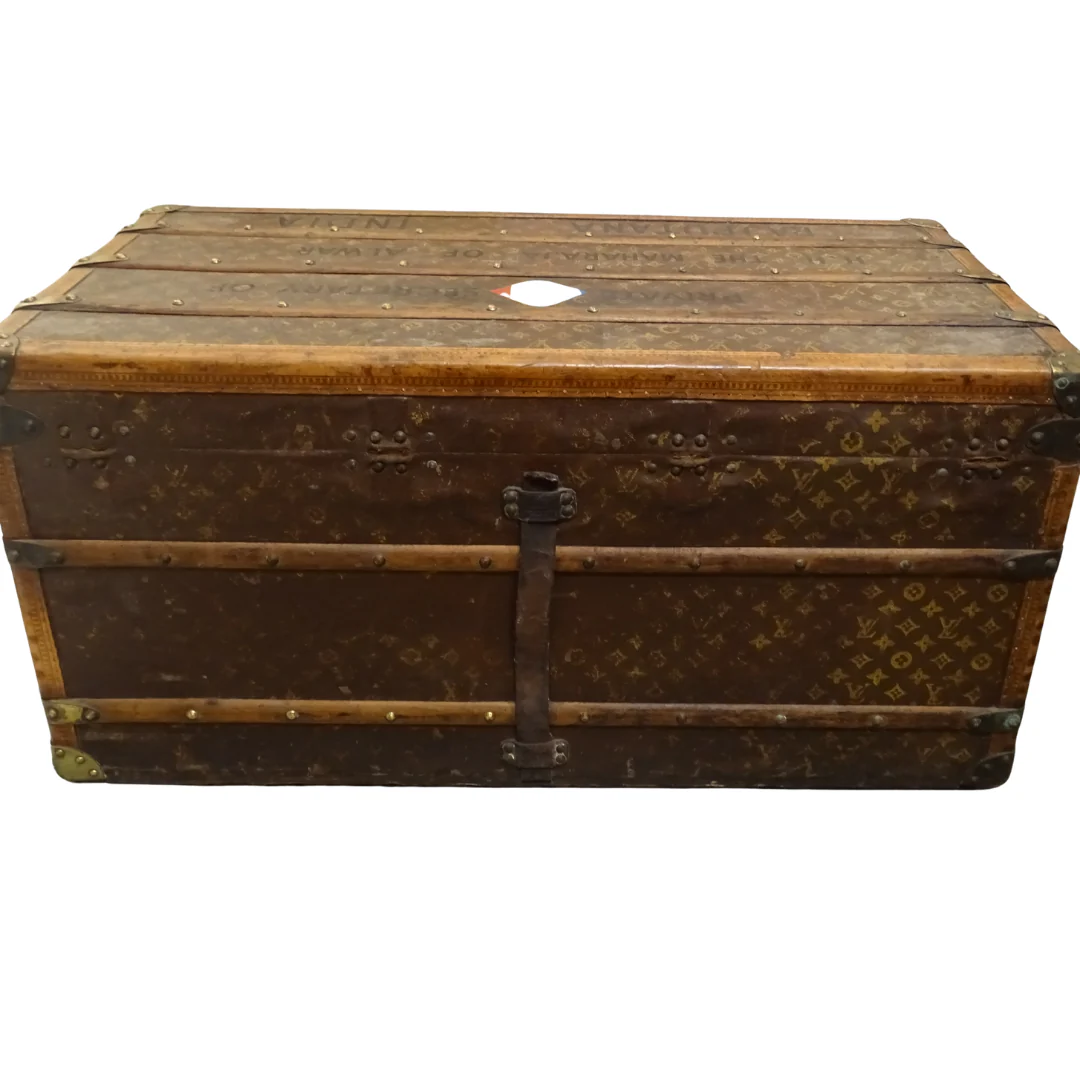 Louis Vuitton Antique Steamer Trunk 1920's - 1930's - Image 3