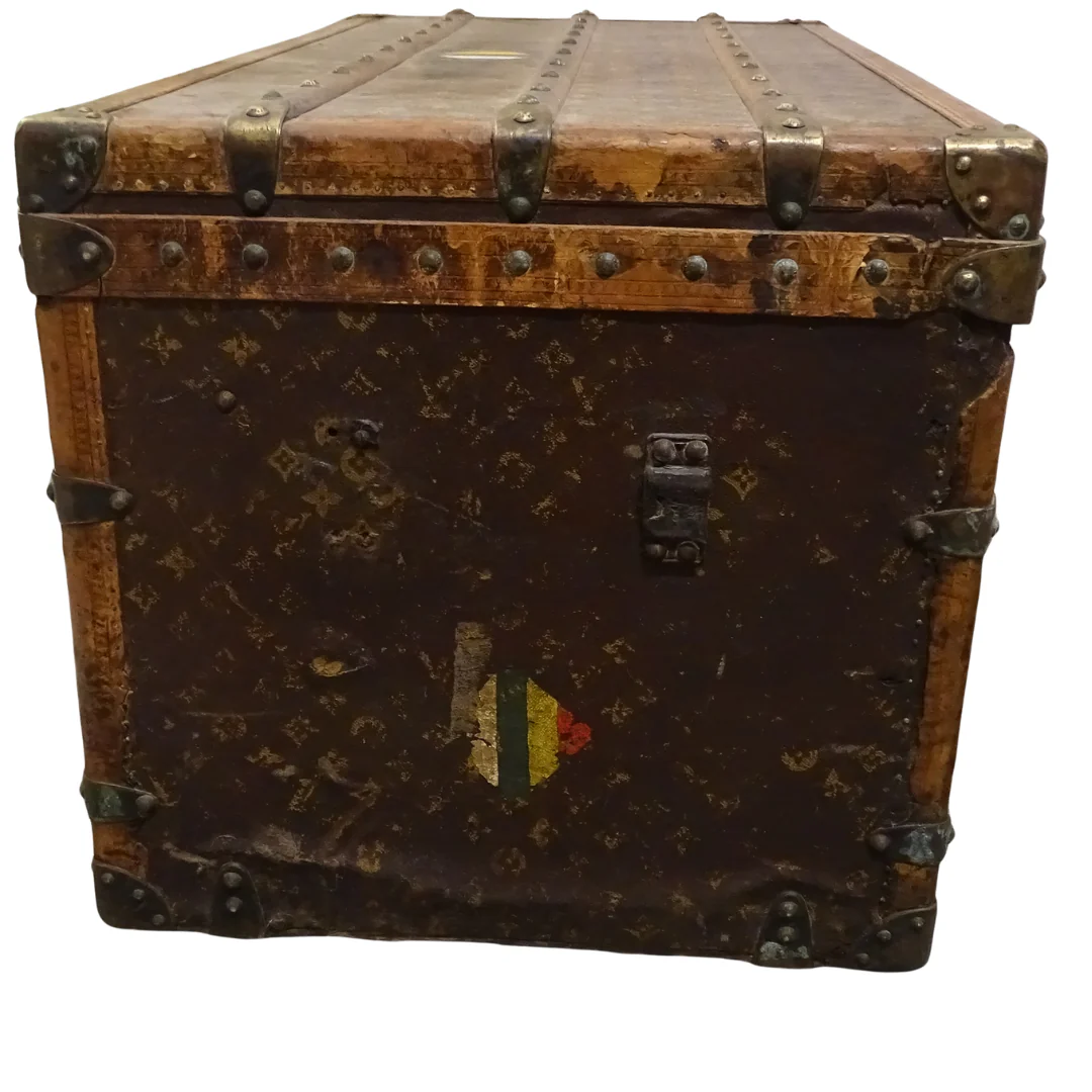 Louis Vuitton Antique Steamer Trunk 1920's - 1930's - Image 4