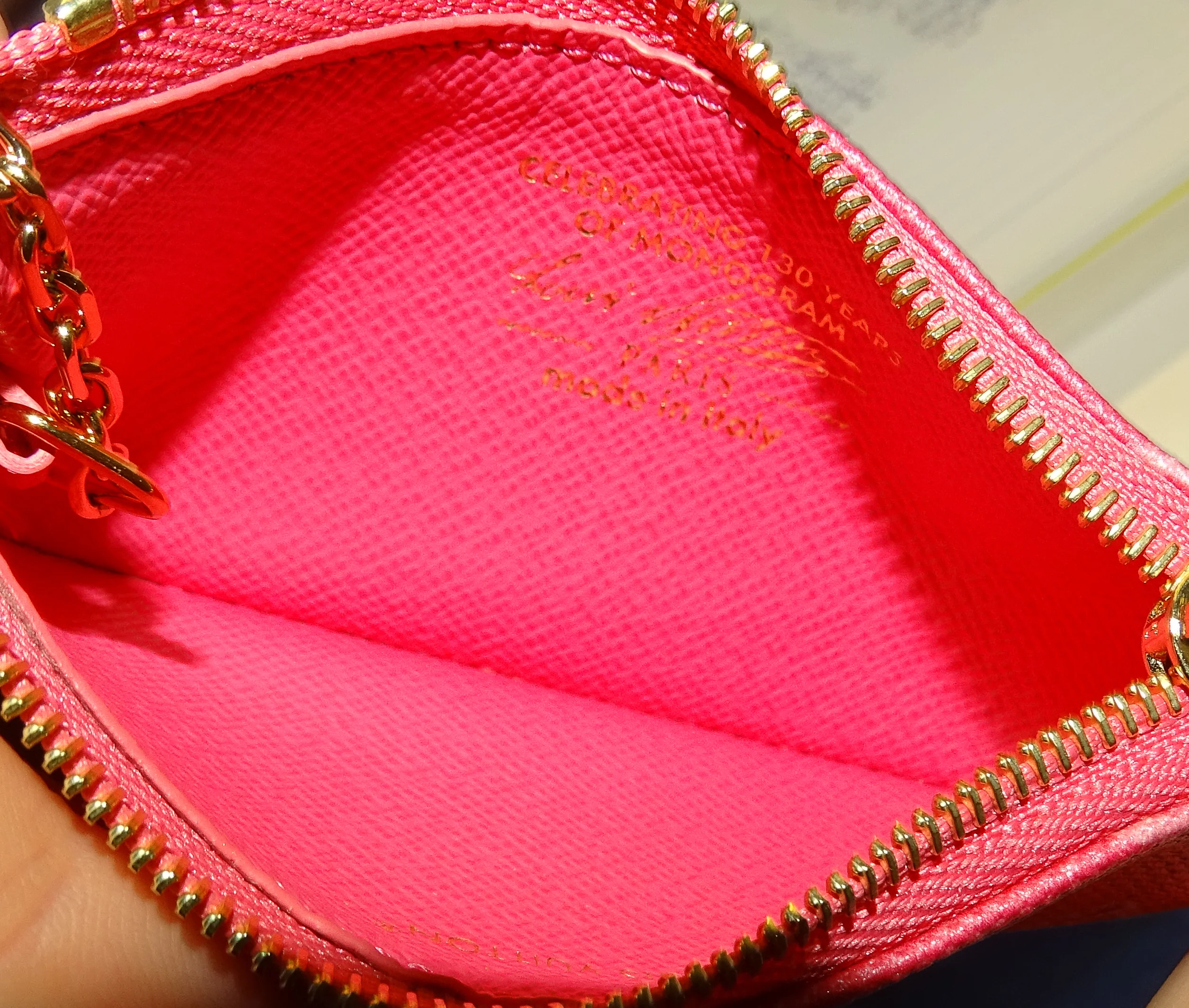Louis Vuitton Cles 130 Anniversary Ed Monogram Rose Ruban - Image 12