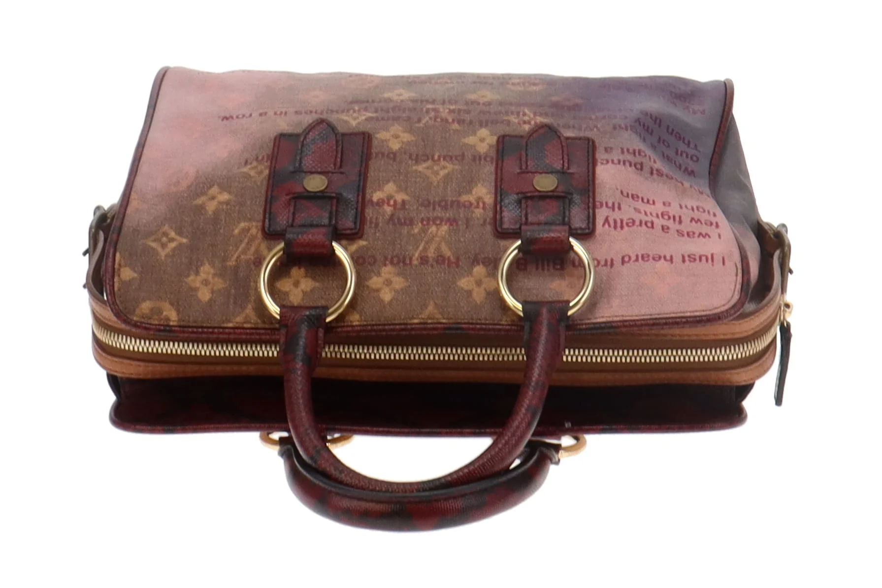 Louis Vuitton Coated Canvas and Karung Trim Man Crazy Jokes Graduate Richard Prince TH1008 (2008) - Image 7