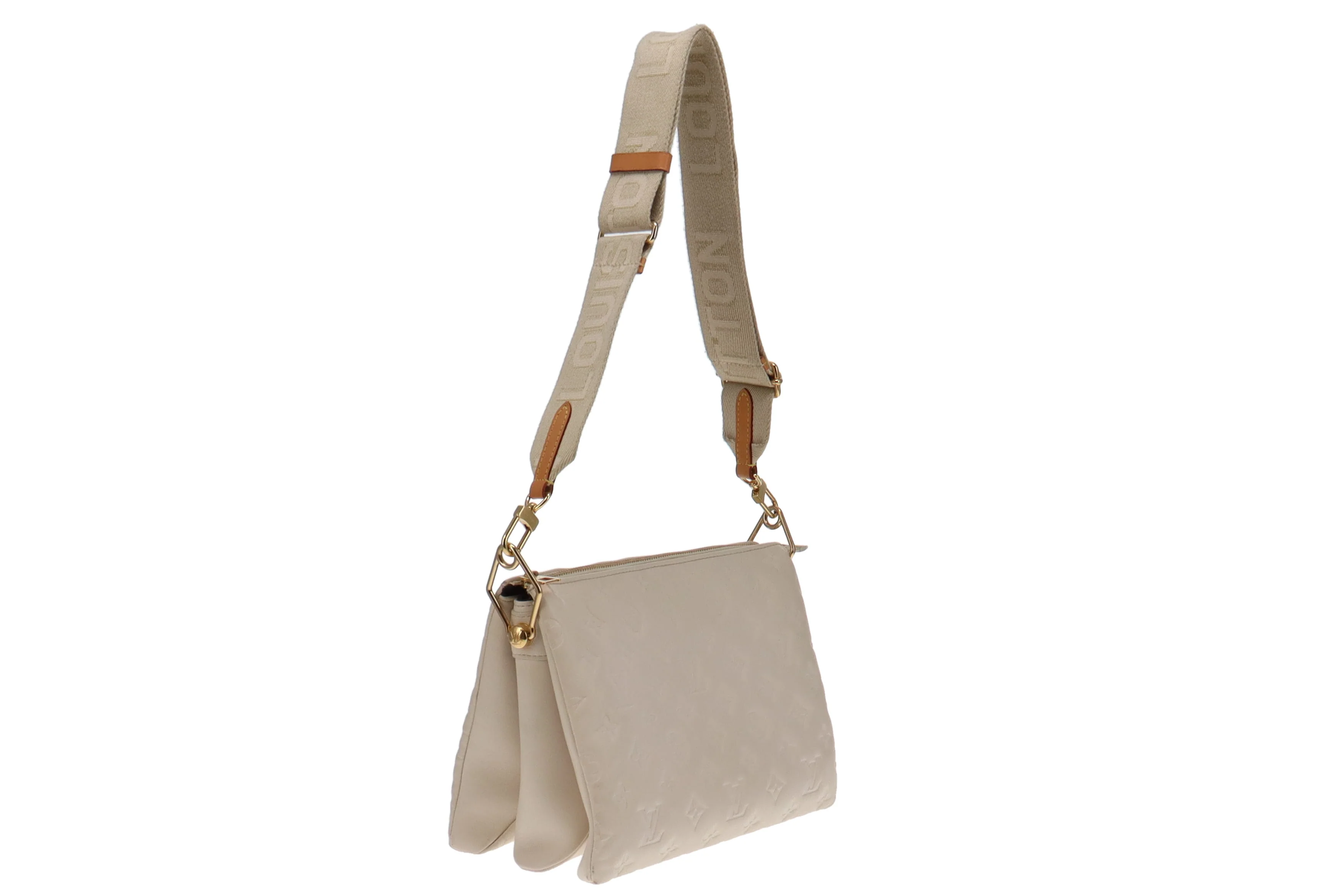 Louis Vuitton Crème Monogram Leather Coussin PM (NFID Chip) - Image 11
