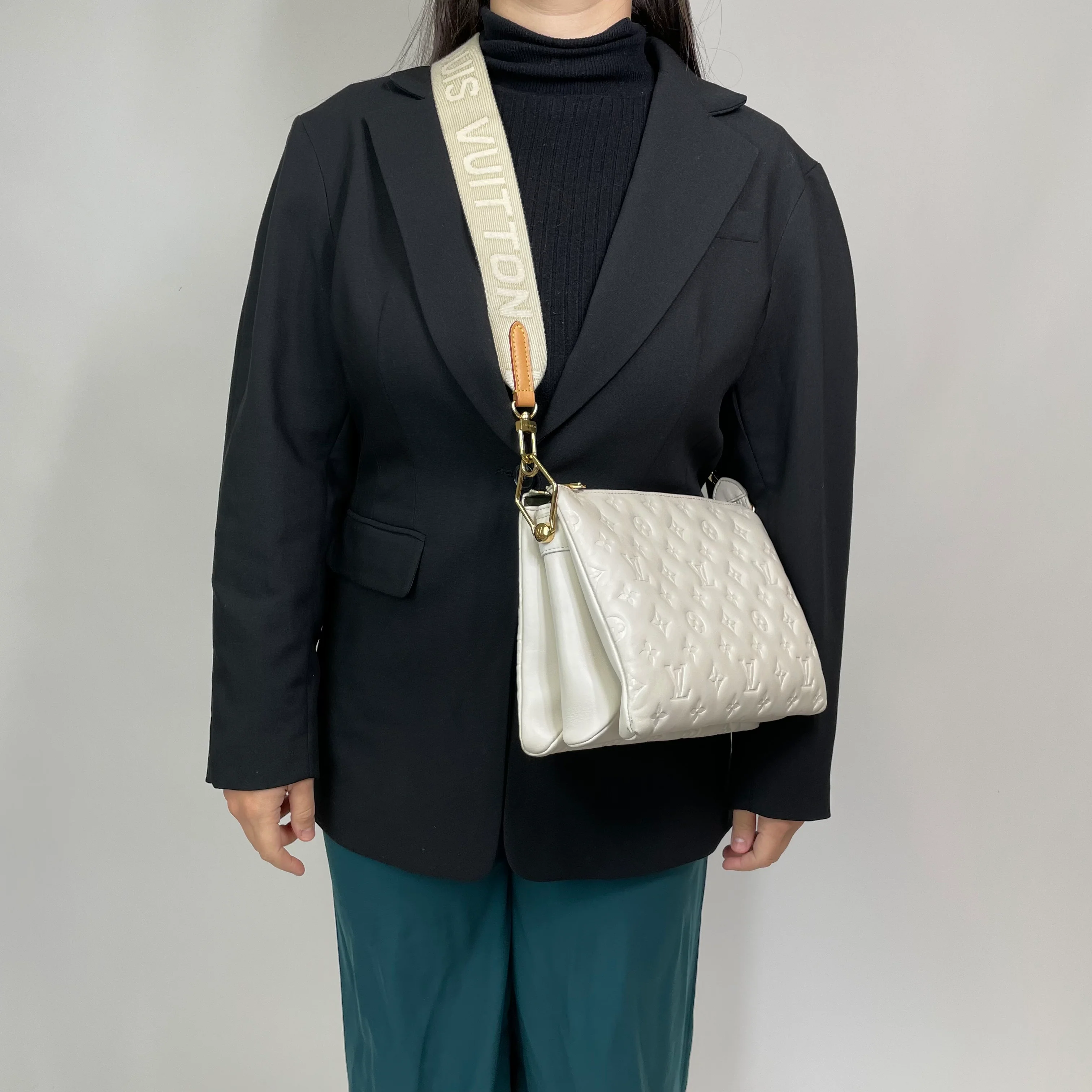 Louis Vuitton Crème Monogram Leather Coussin PM (NFID Chip) - Image 17