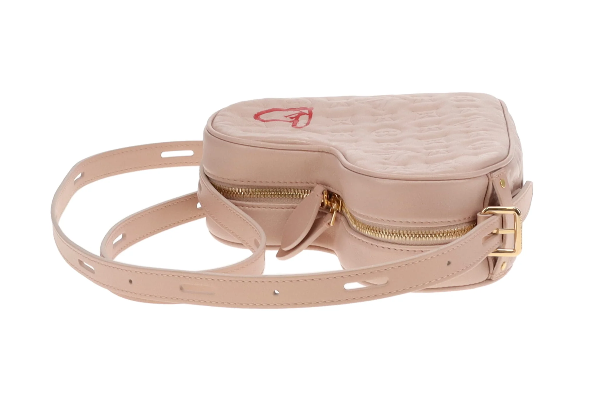 Louis Vuitton Dragée Light Pink Monogram Empreinte Fall In Love Sac Coeur (NFID) - Image 13