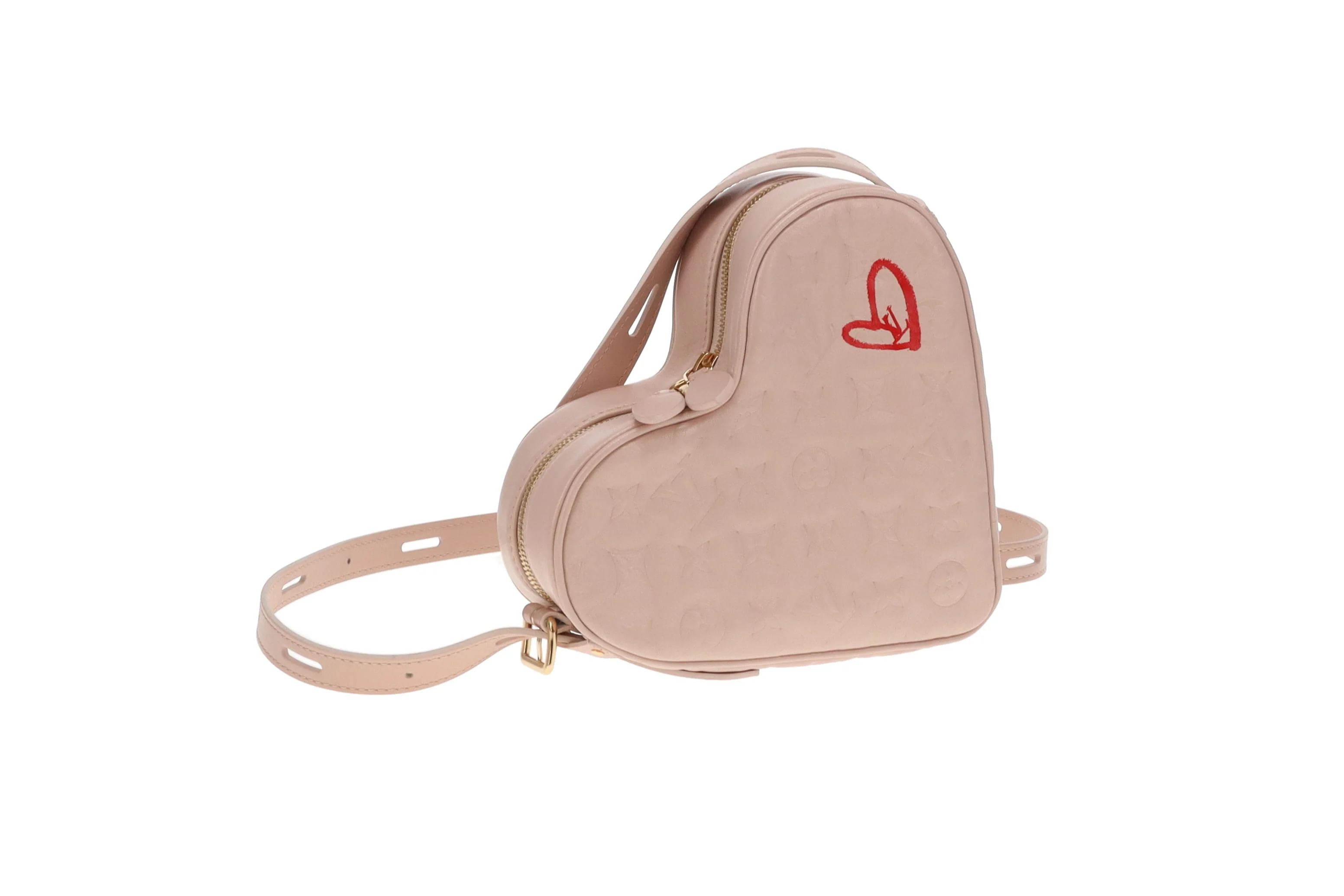 Louis Vuitton Dragée Light Pink Monogram Empreinte Fall In Love Sac Coeur (NFID) - Image 5