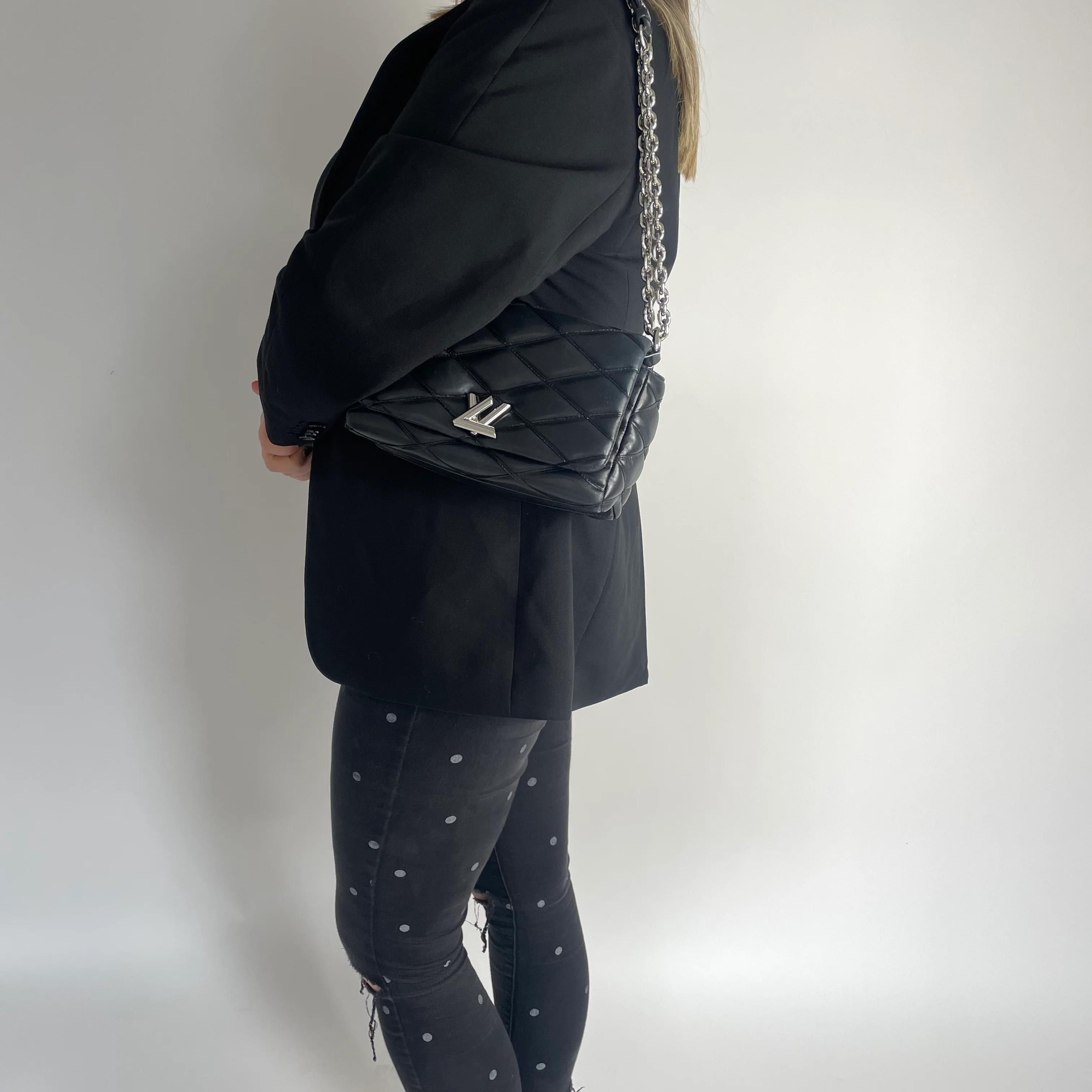 Louis Vuitton Noir GO-14 PM Malletage Series - Image 2