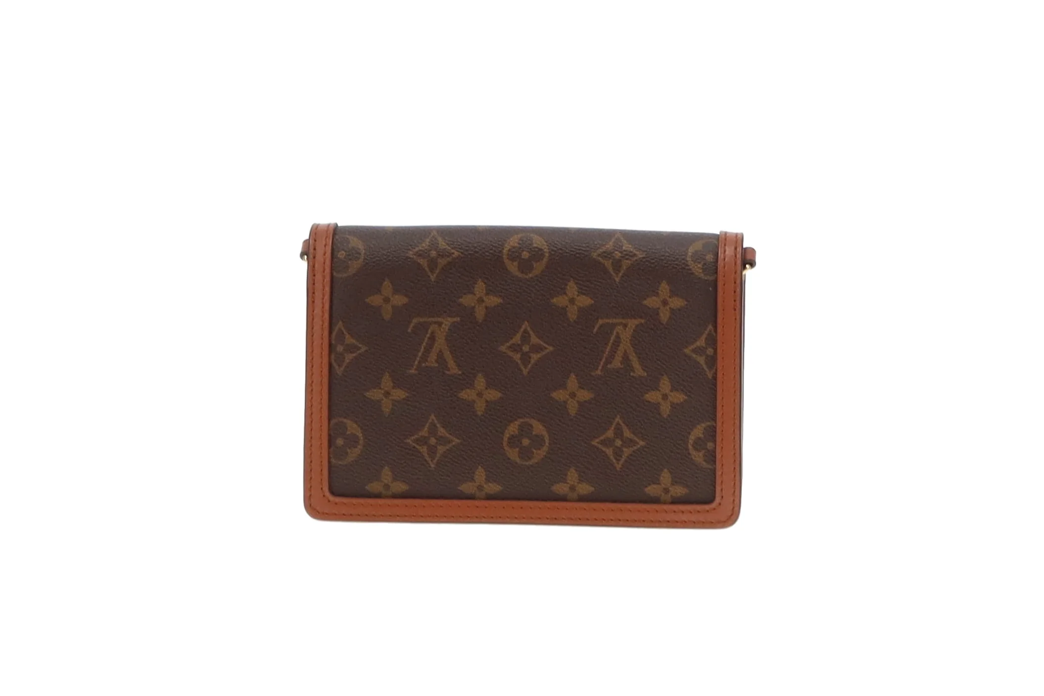 Louis Vuitton Reverse Monogram Dauphine Chain Wallet (NFID Chipped) - Image 5