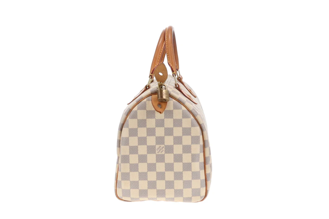 Louis Vuitton Speedy 30 Damier Azur DU3191 (Hotstamp SKH) - Image 5