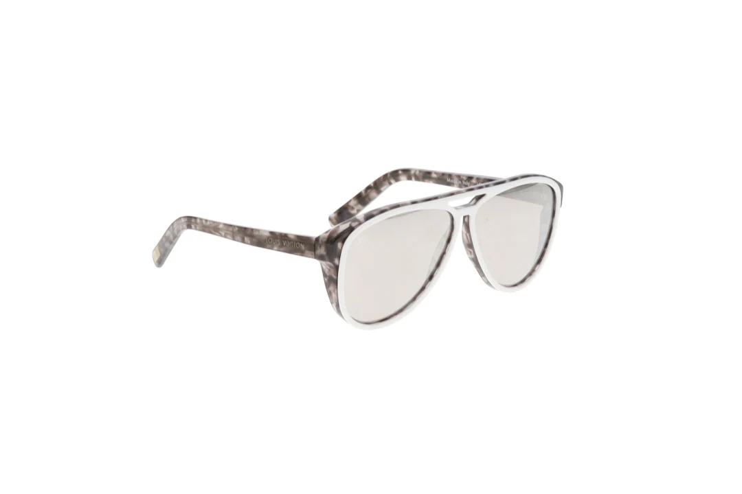 Louis Vuitton Tortoise Shell and White Frame Mowani Sunglasses Z2306W - Image 4