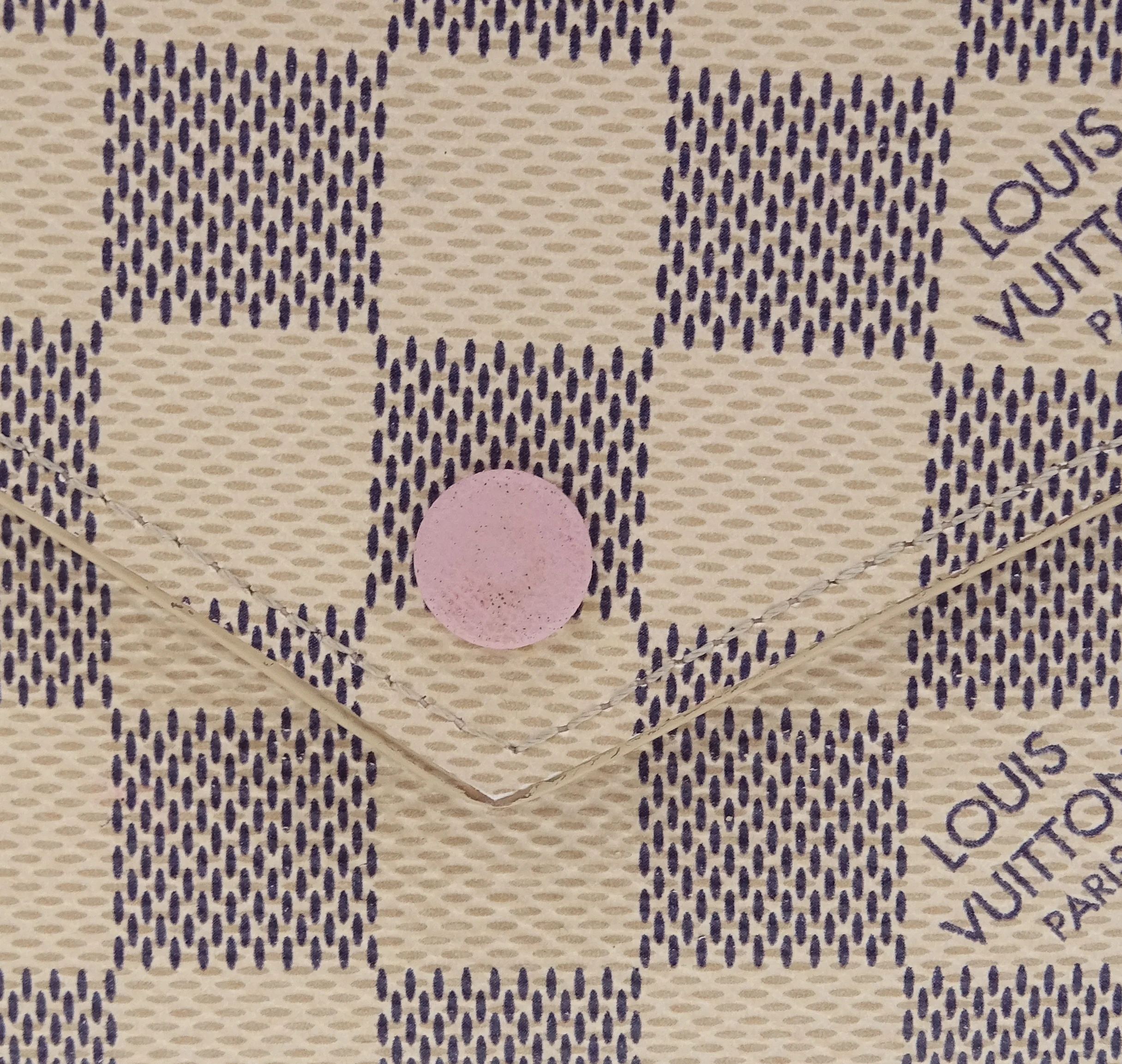 Louis Vuitton Victorine Wallet Damier Azur & Rose Ballerine SP4187 - Image 11