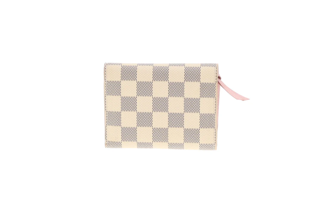 Louis Vuitton Victorine Wallet Damier Azur & Rose Ballerine SP4187 - Image 3